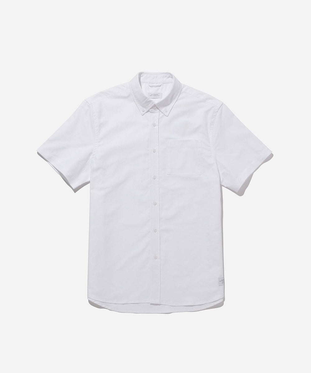 Esquina Oxford Shirt With Branding | Saturdays NYC Japan