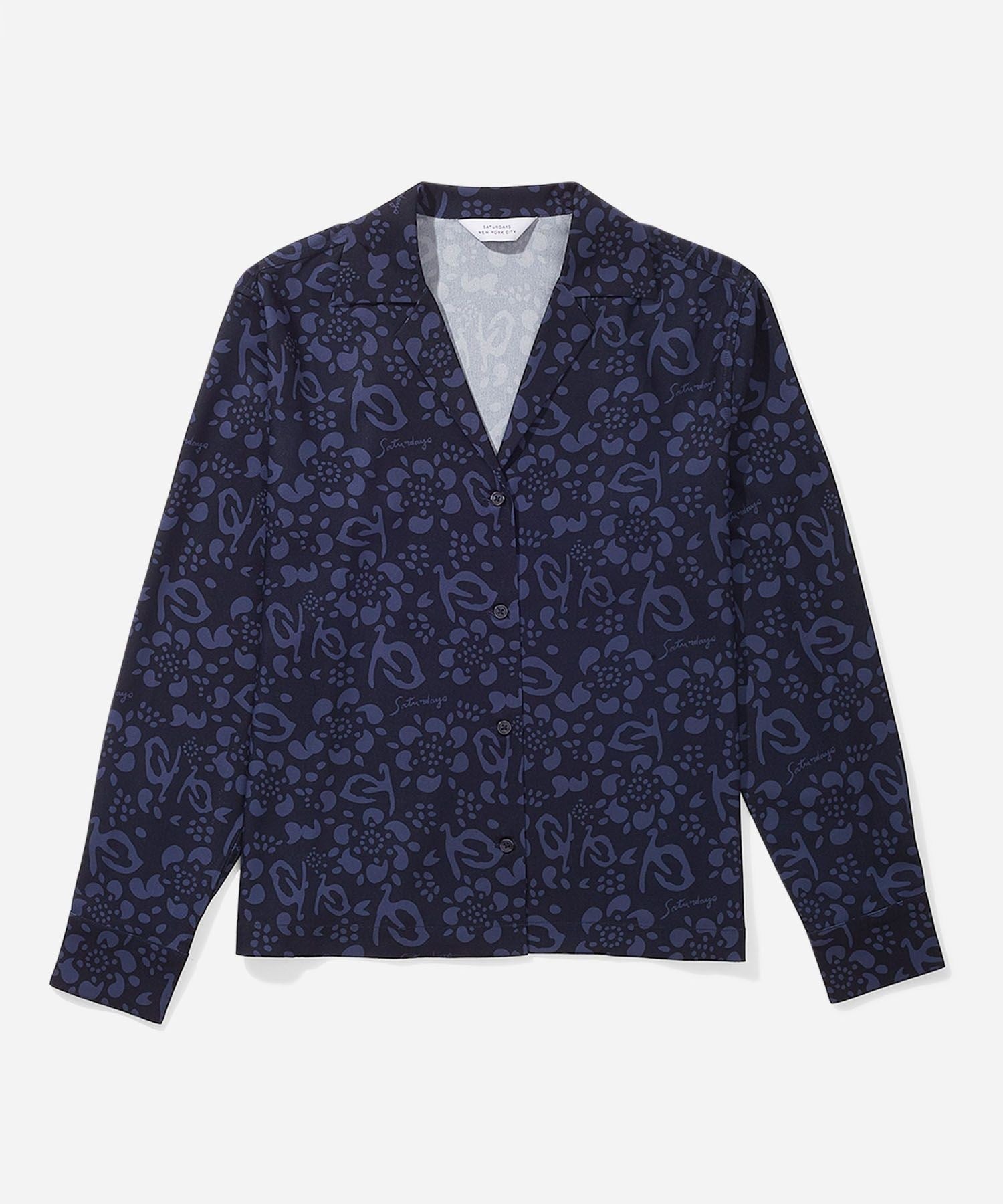 CRYS PRINTED SHEER L/S SHIRT