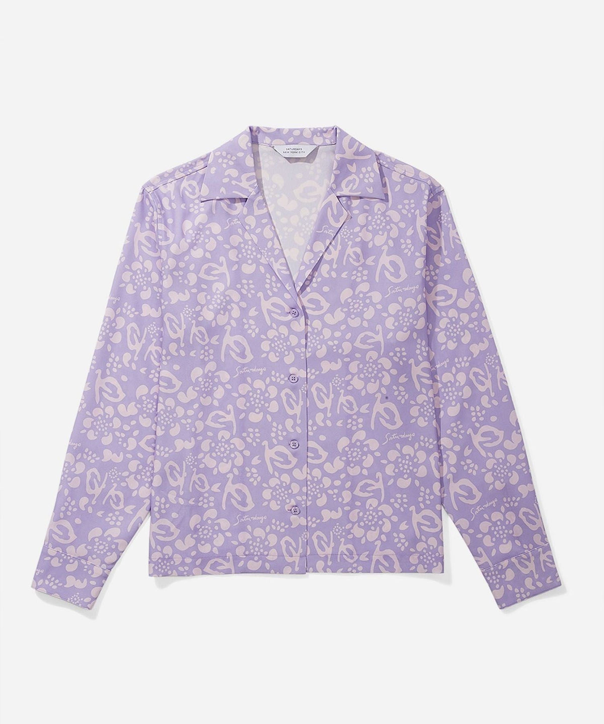 CRYS PRINTED SHEER L/S SHIRT