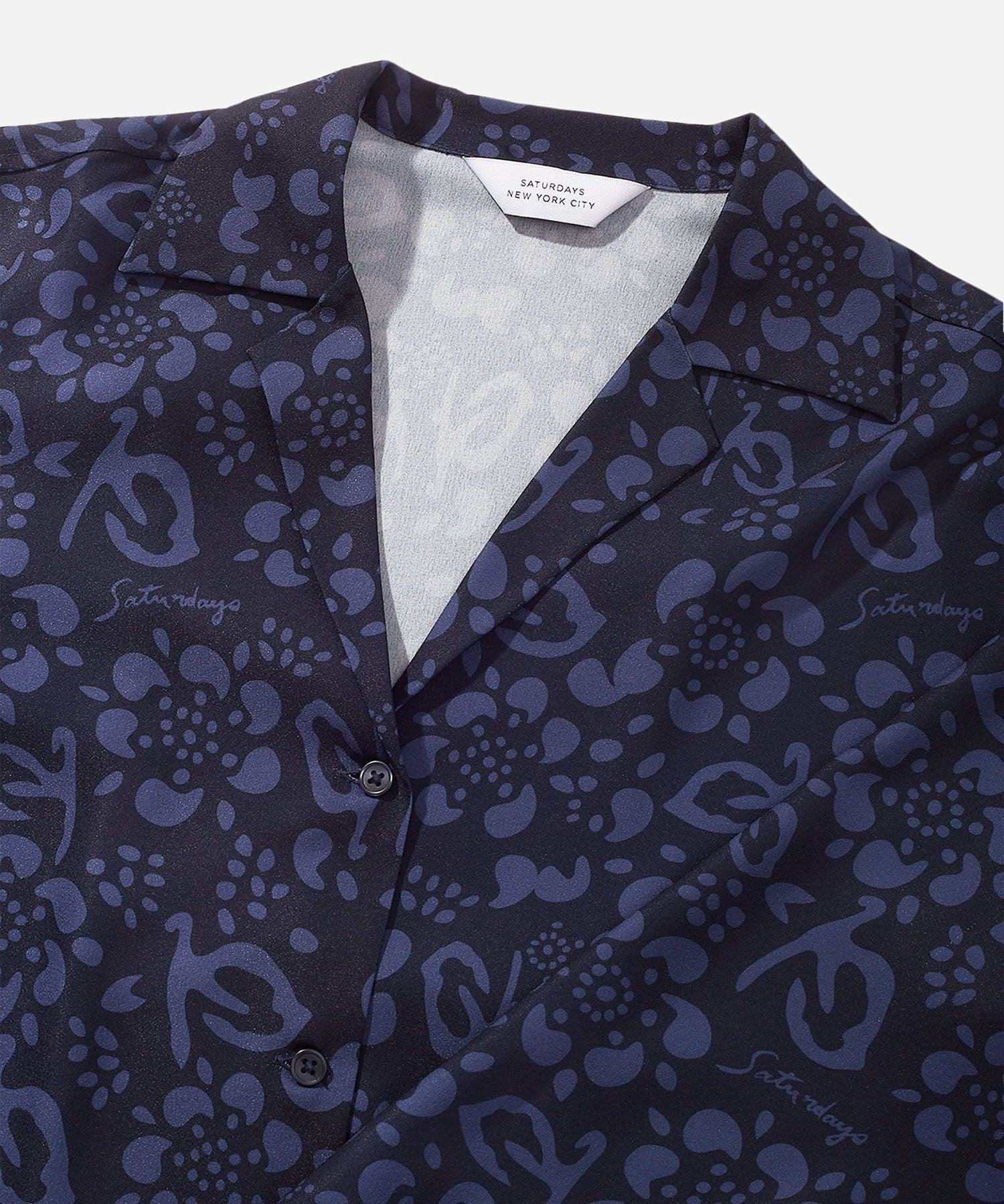 CRYS PRINTED SHEER L/S SHIRT