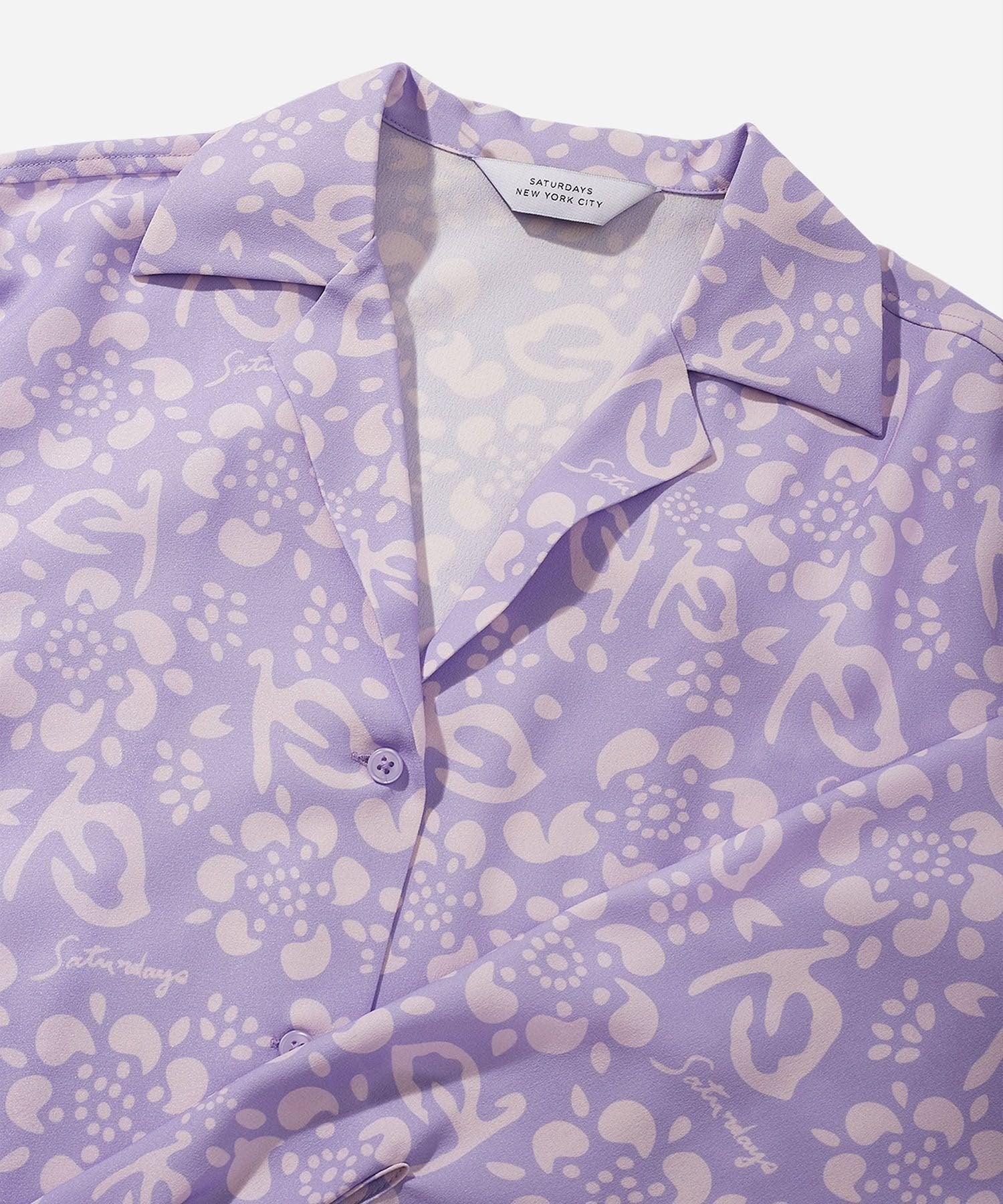 CRYS PRINTED SHEER L/S SHIRT