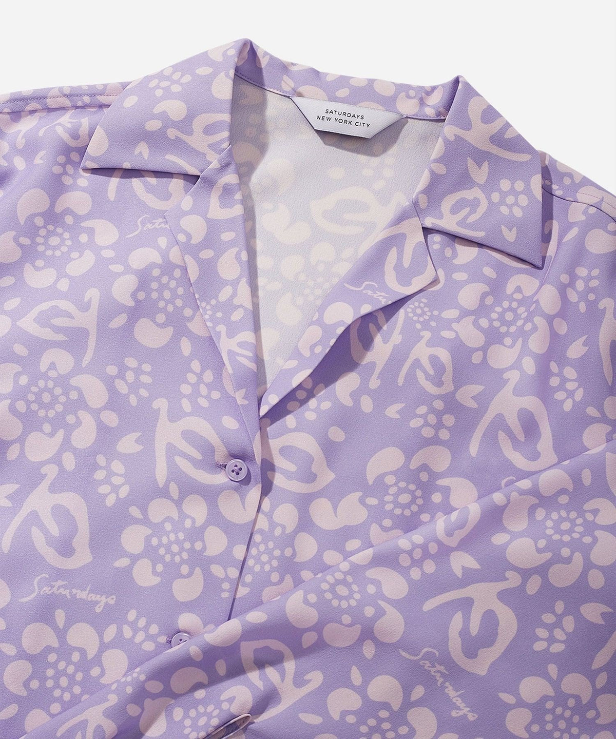 CRYS PRINTED SHEER L/S SHIRT