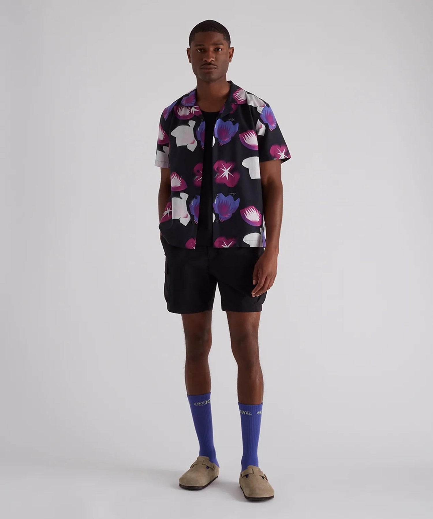 Jungle Floral Print Canty SS Shirt