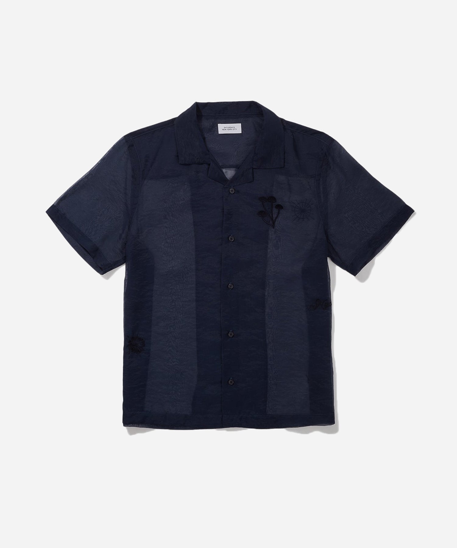 Canty Sheer Emb SS Shirt