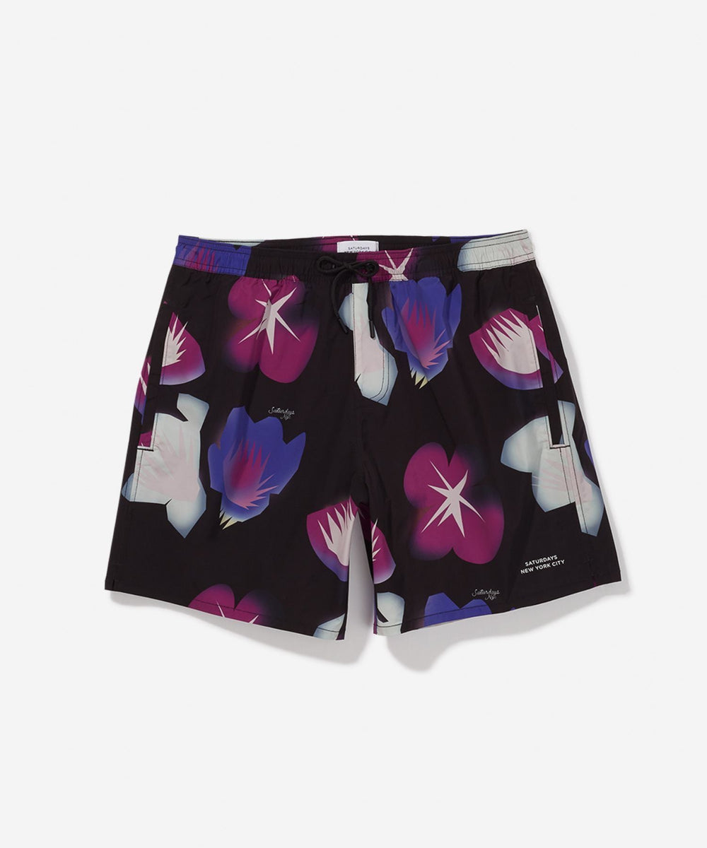 Timothy Jungle Floral Print Swim Short | Saturdays NYC Japan