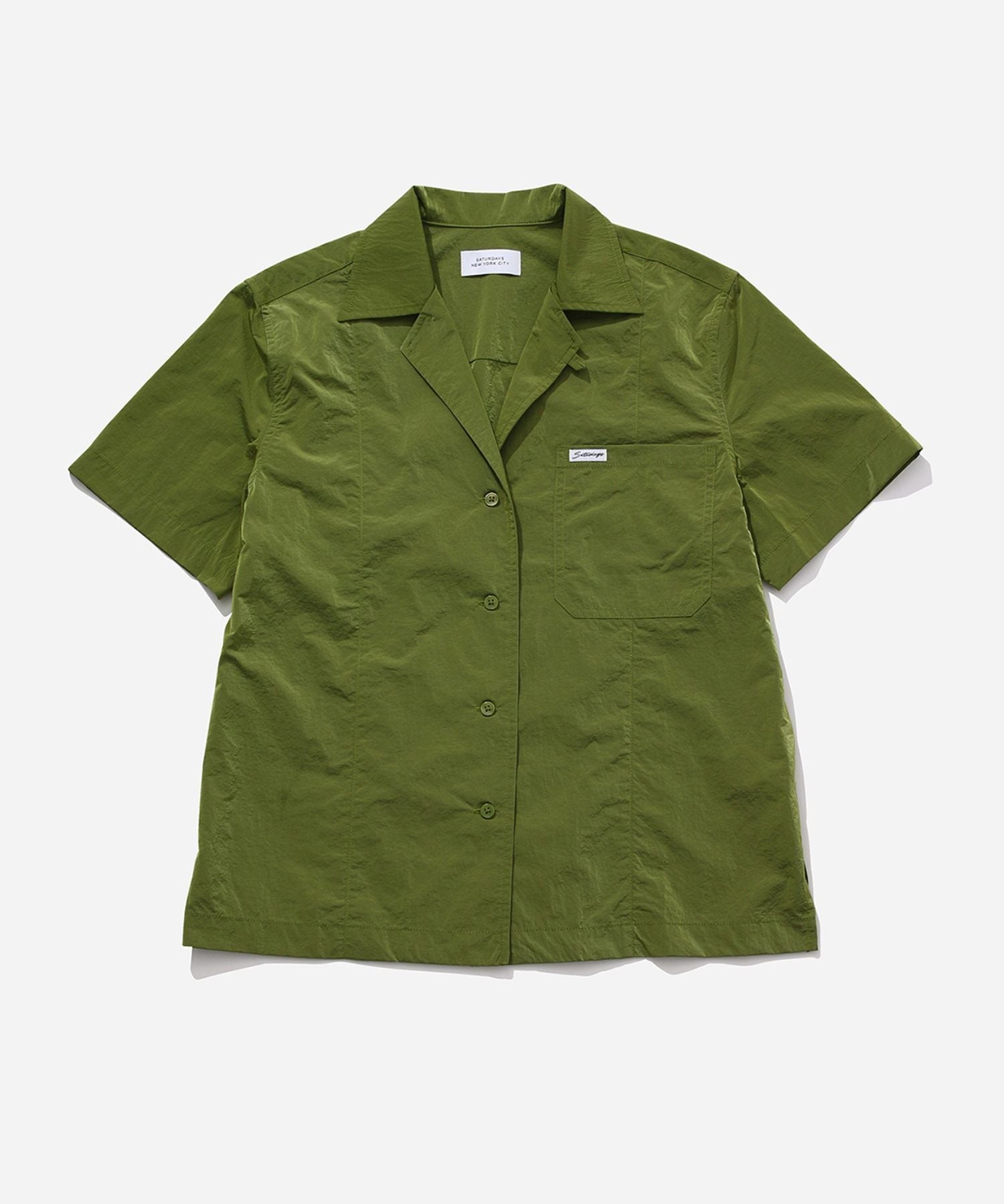 Dani Nylon Camp Collar Shirt