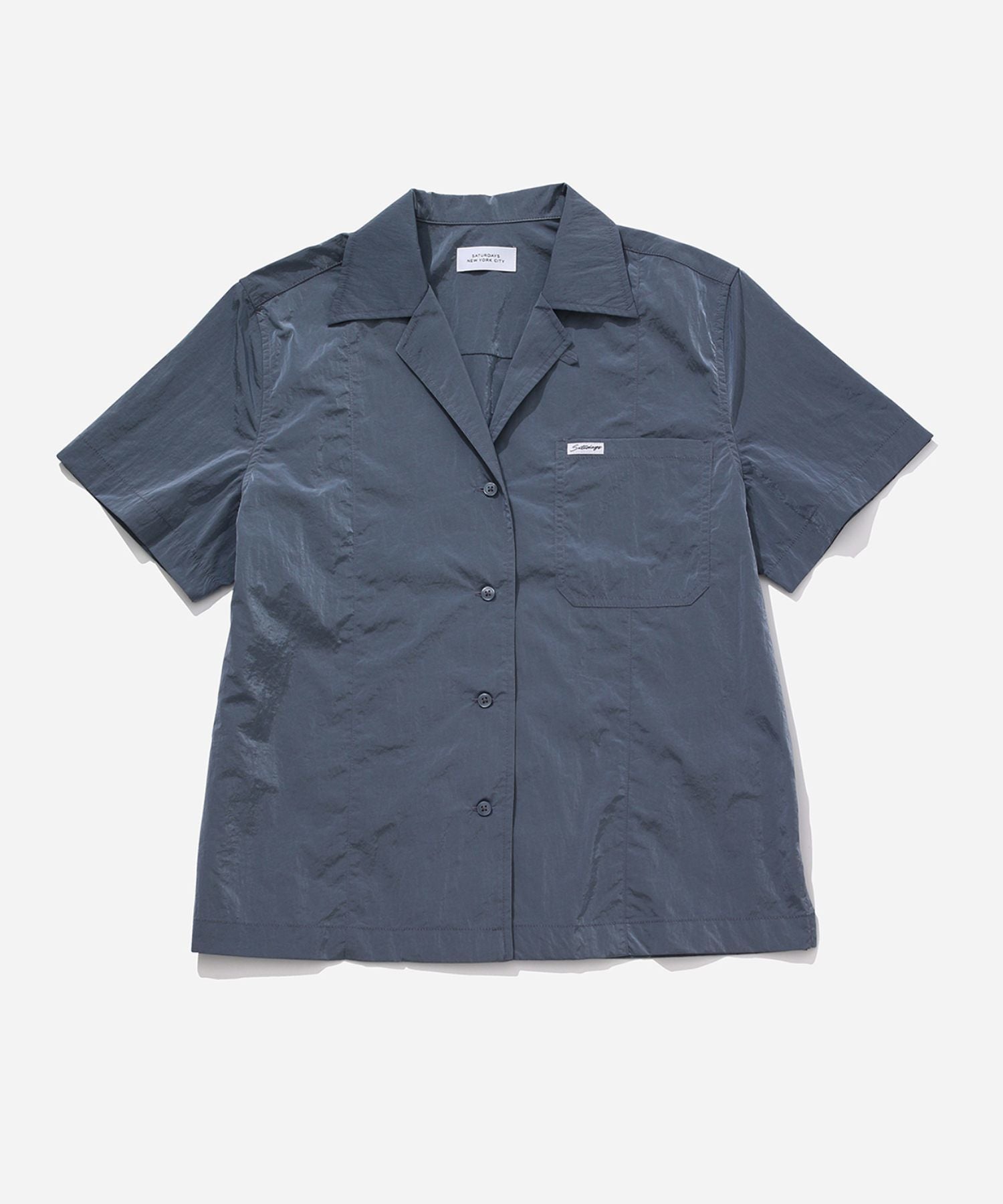 Dani Nylon Camp Collar Shirt