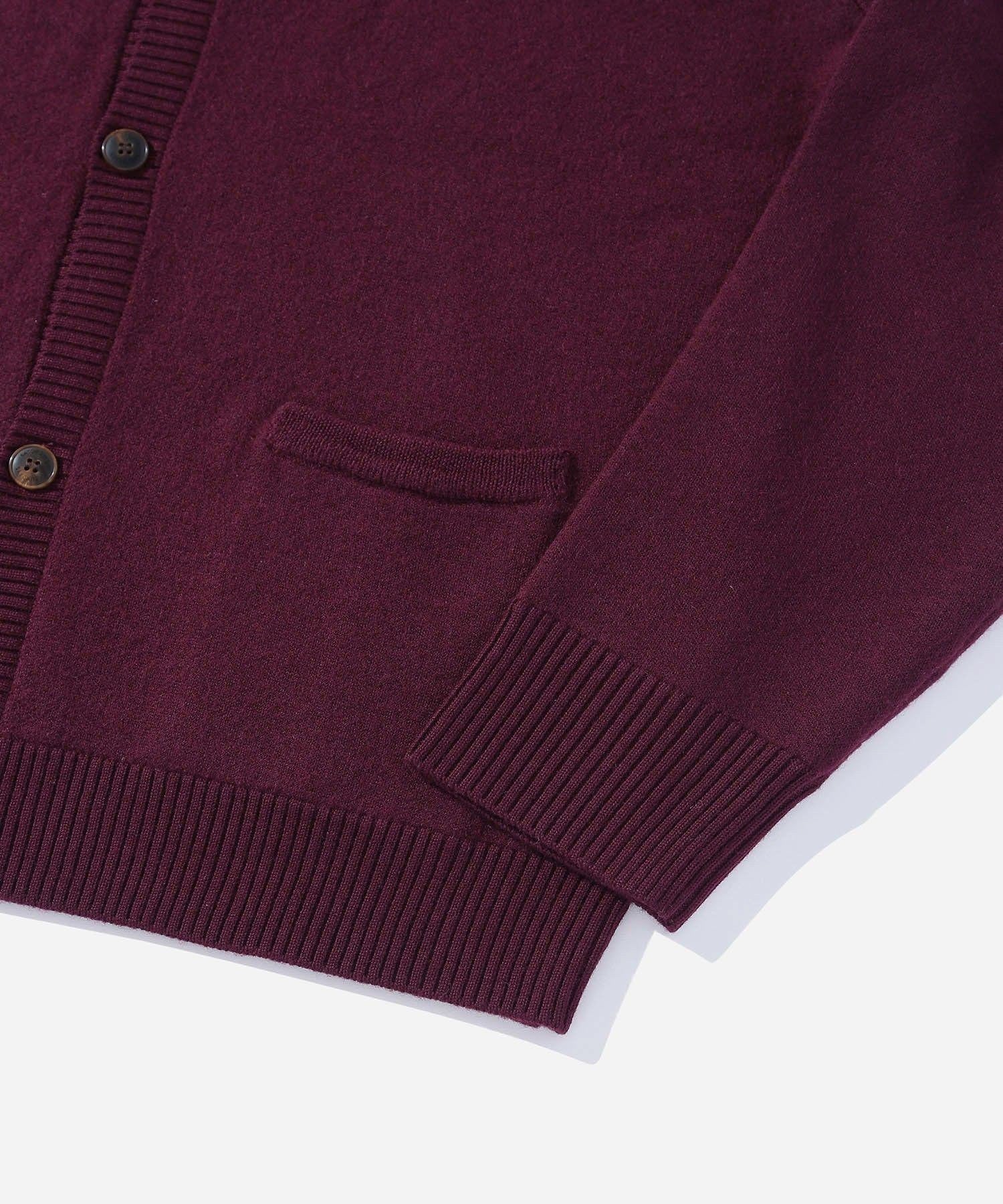 MICHAEL BOILED WOOL CARDIGAN