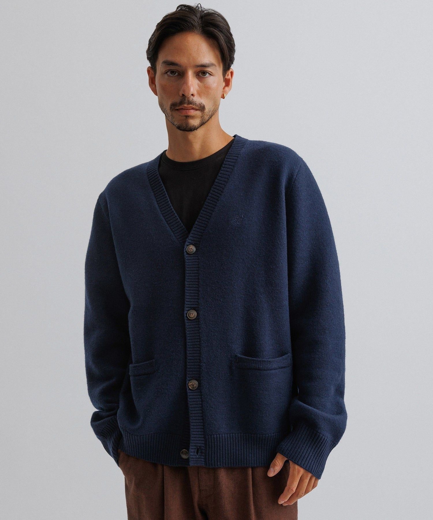 MICHAEL BOILED WOOL CARDIGAN