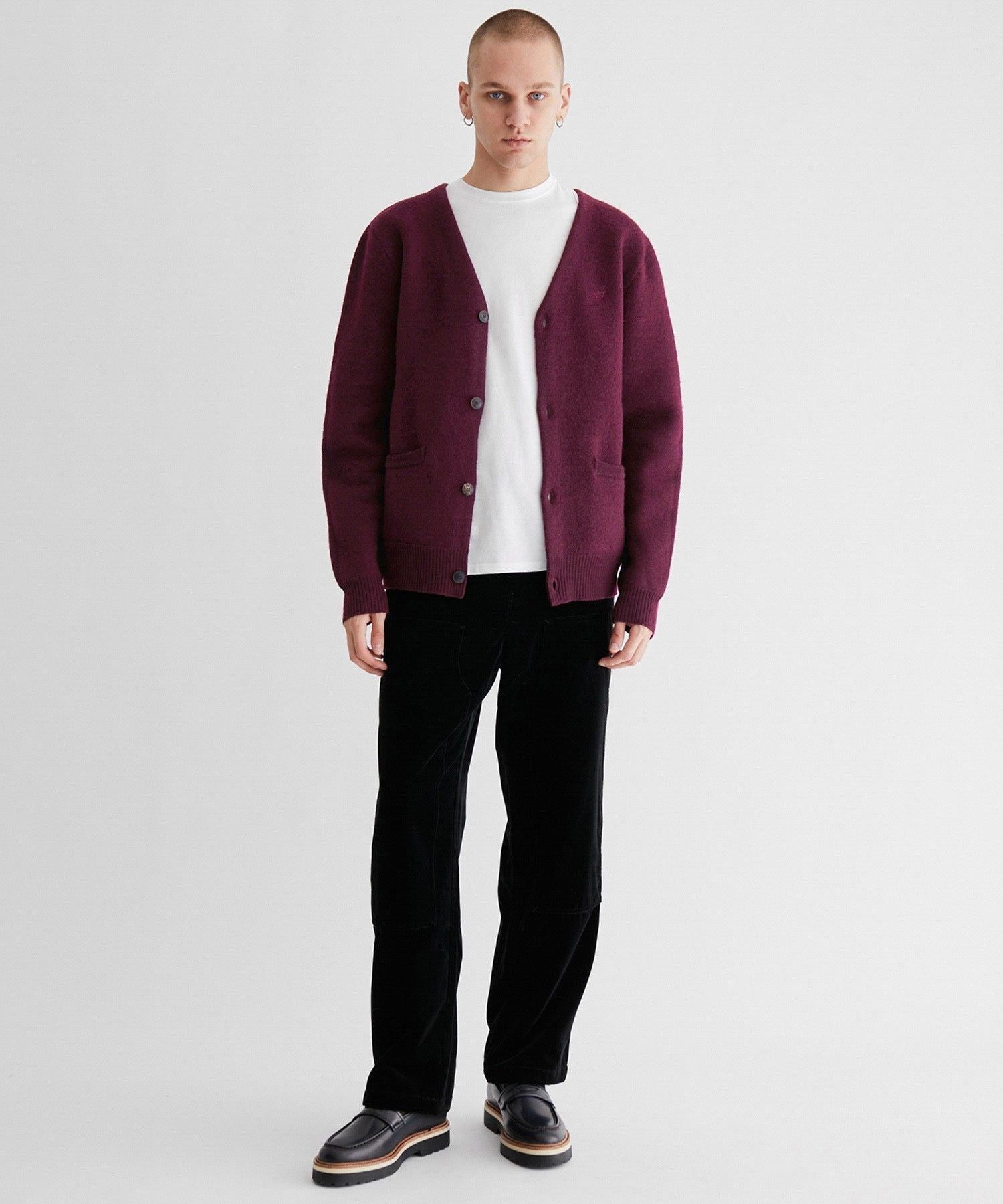 MICHAEL BOILED WOOL CARDIGAN