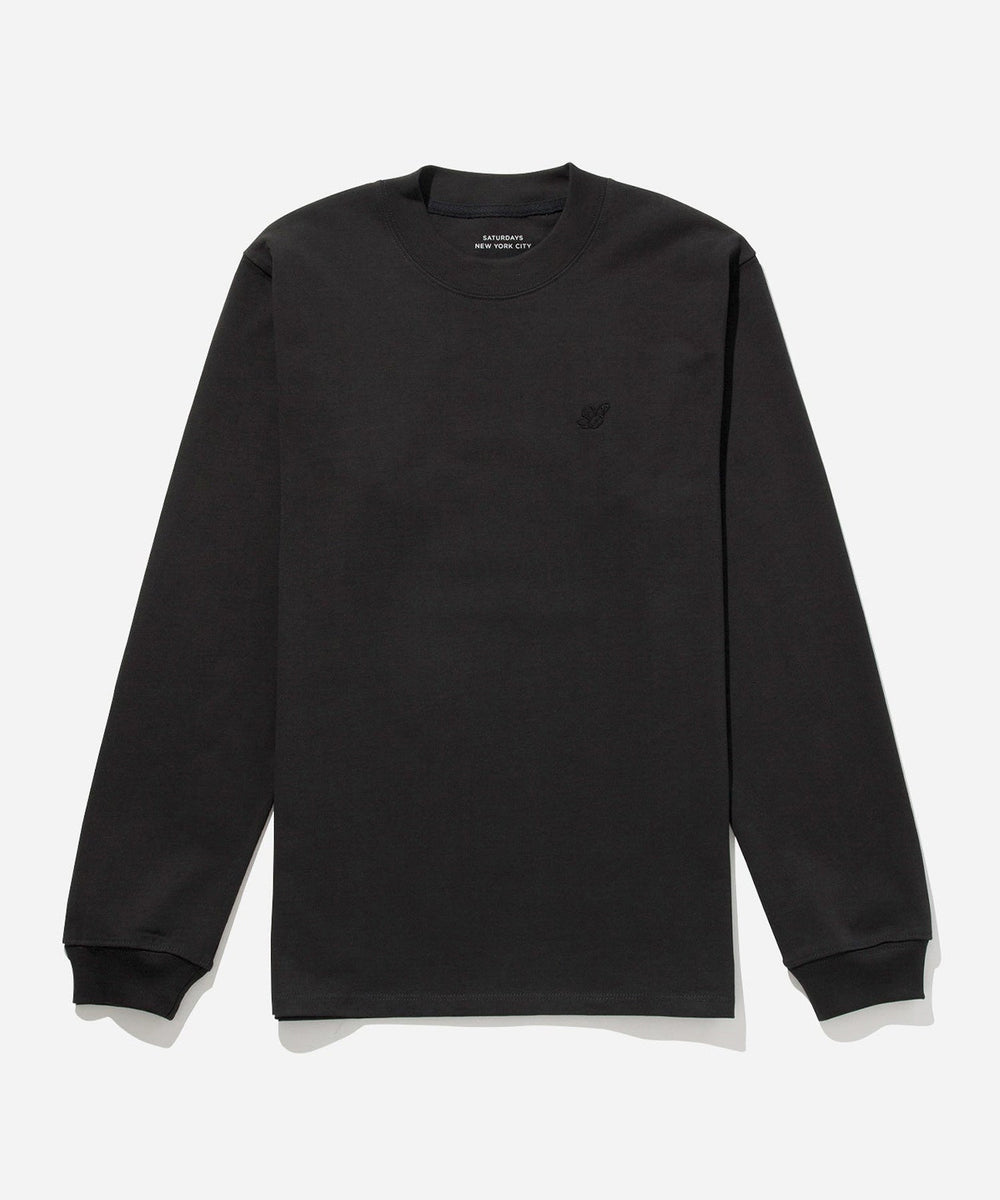 【新品】SATURDAYS NEW YORK CITY　長袖モック　ブラックXL Classic Mock Shirt S/S | Saturdays NYC Japan