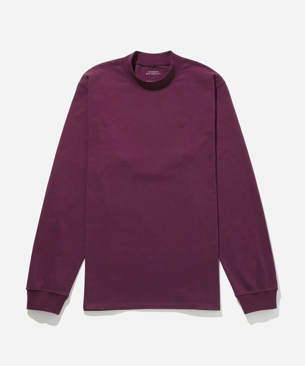 【新品】SATURDAYS NEW YORK CITY　長袖モック　ネイビー　M 新品】SATURDAYS NEW YORK CITY 長袖モック ネイビー M 新品