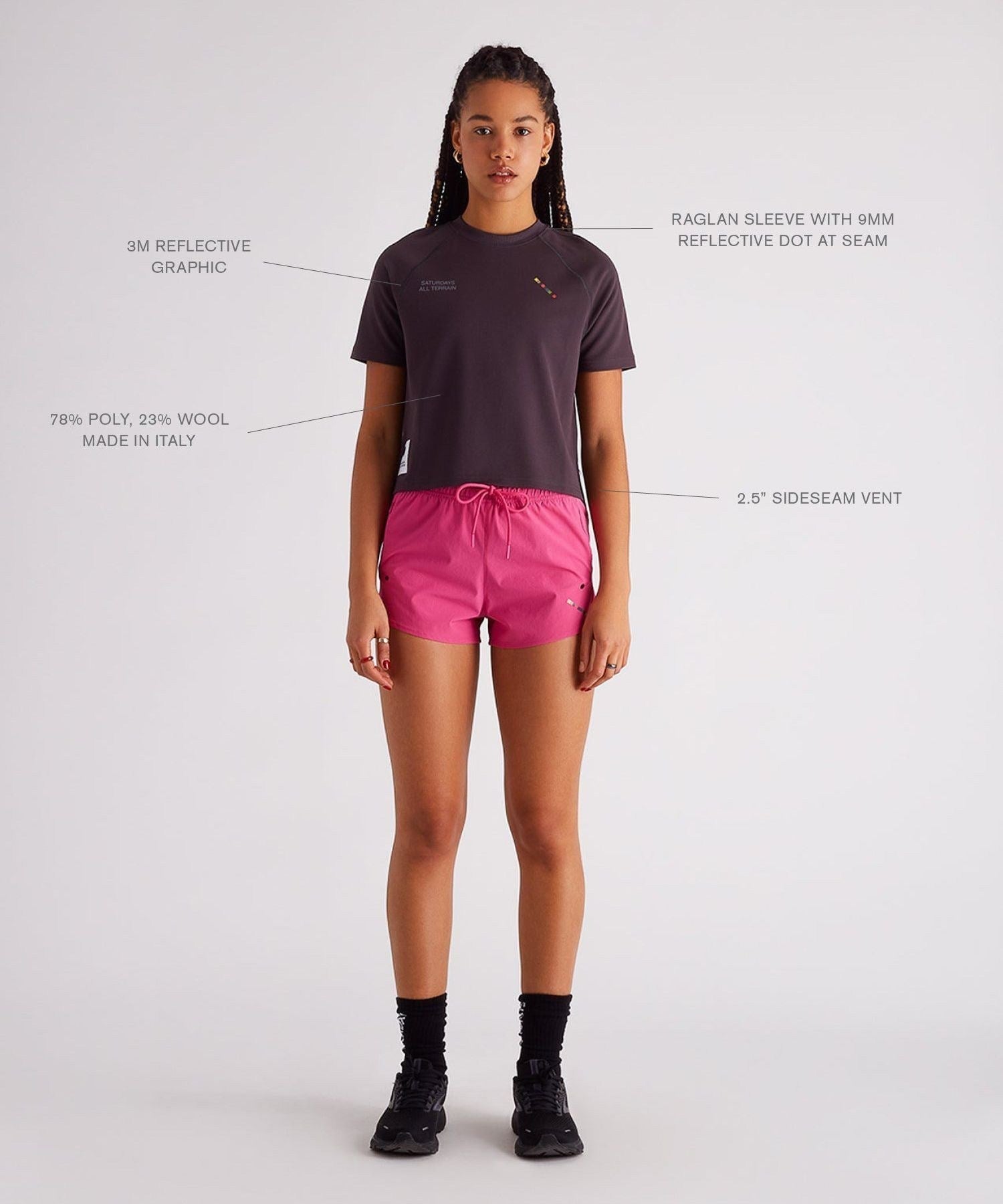 ALL TERRAIN LIGHTWEIGHT CROPPED SS TEE