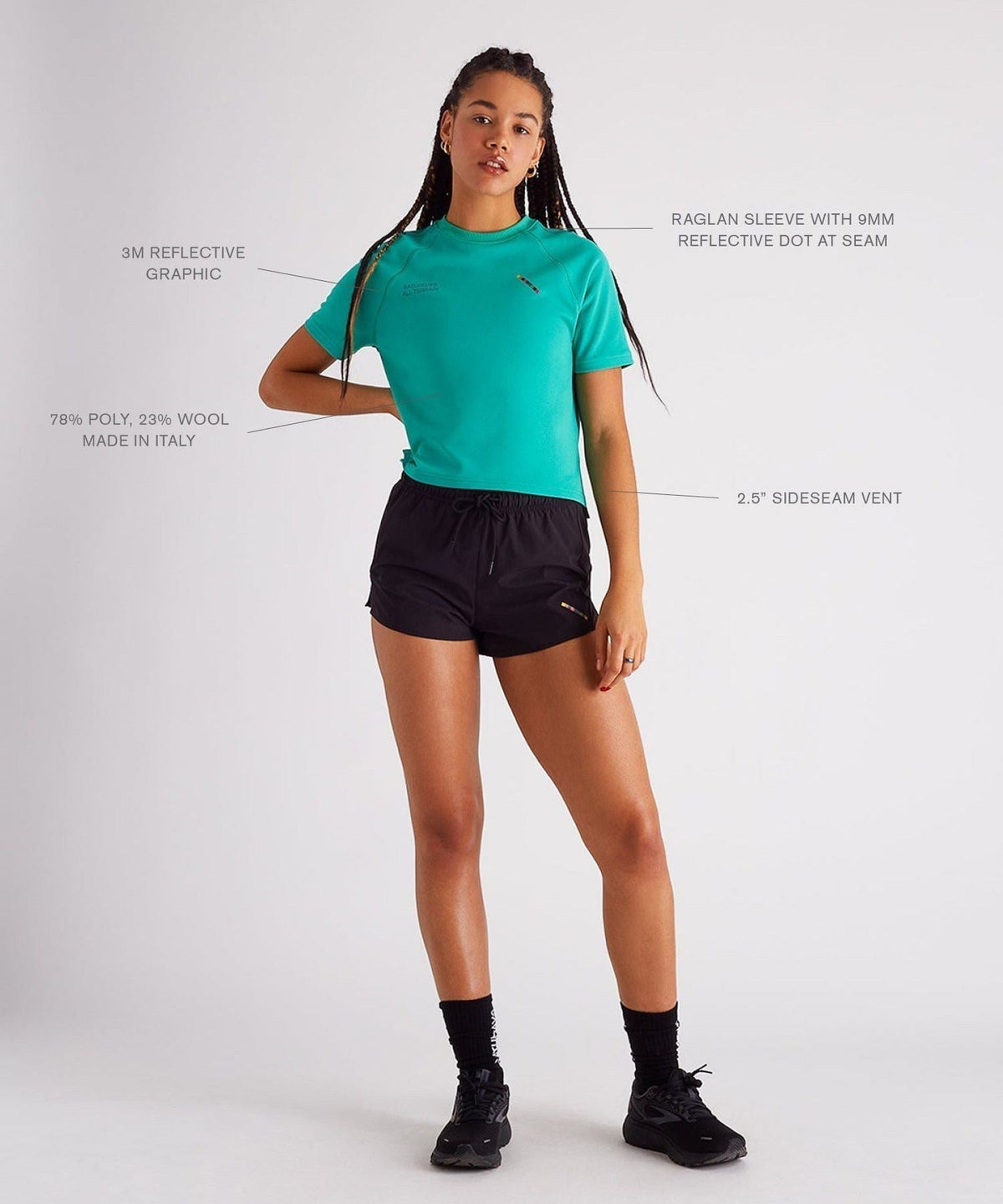 ALL TERRAIN LIGHTWEIGHT CROPPED SS TEE