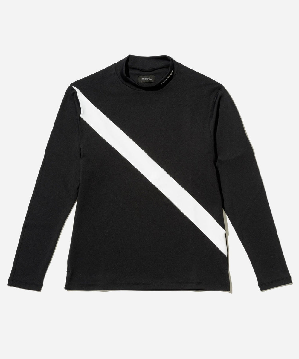 Saturdays NYC スラッシュロゴ 長袖 モックシャツ M size Tech Mock Slash Shirt | Saturdays NYC Japan