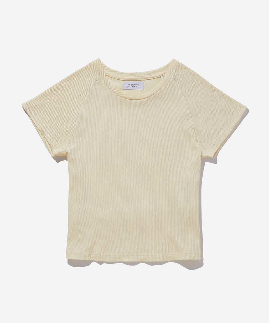 Raglan Rib Fitted Tee