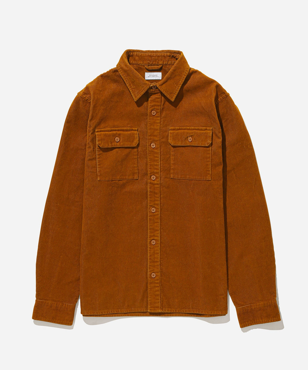 Nolan Washed Cord LS Shirt