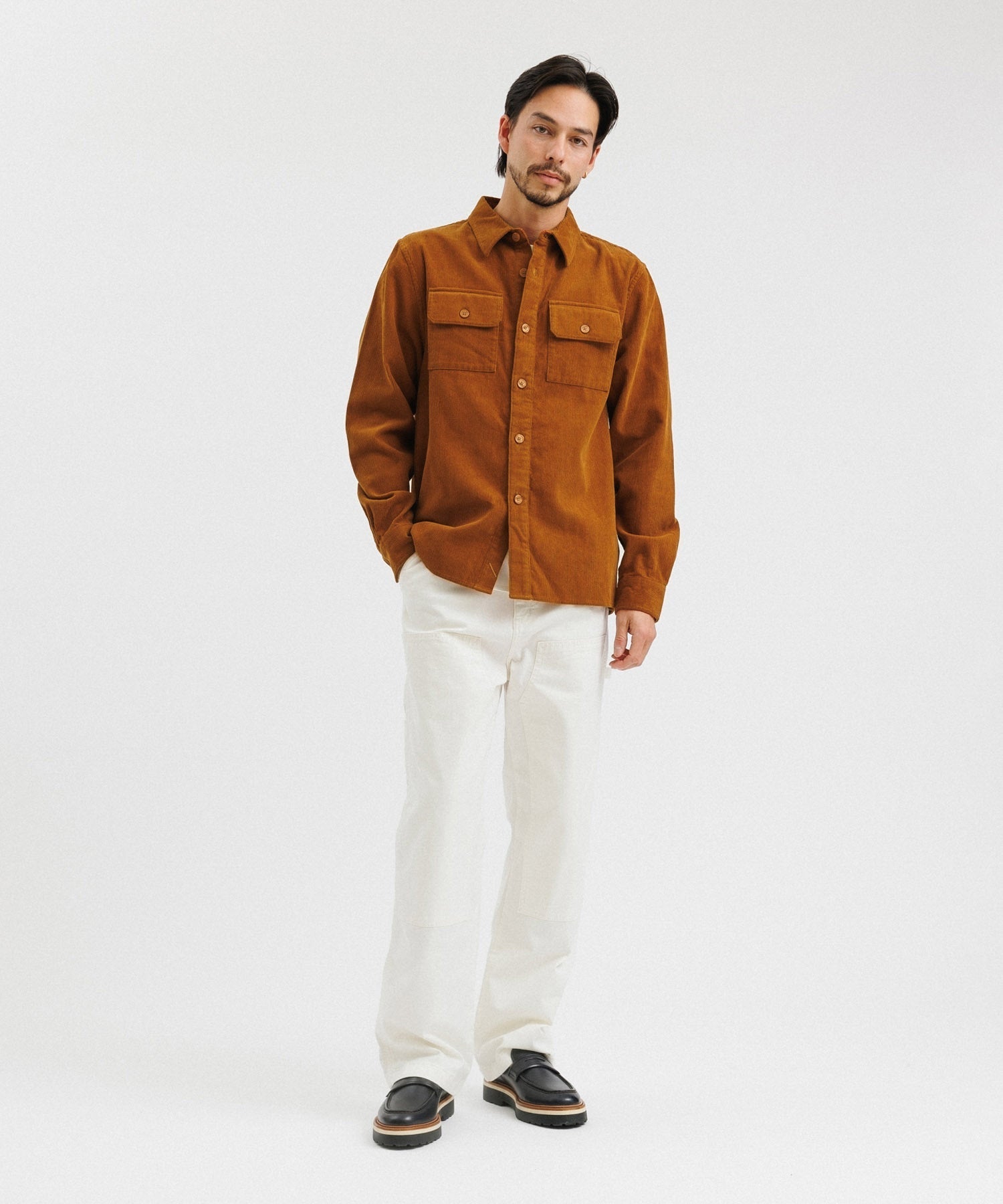 Nolan Washed Cord LS Shirt