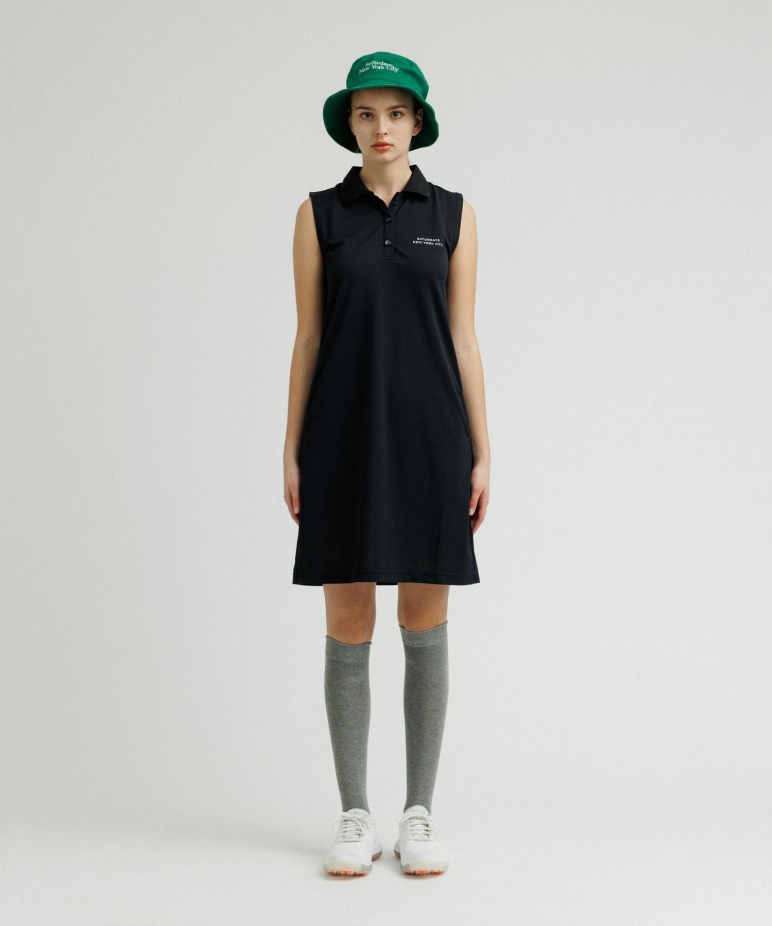 Cutline Basic Polo Onepiece | WOMEN
