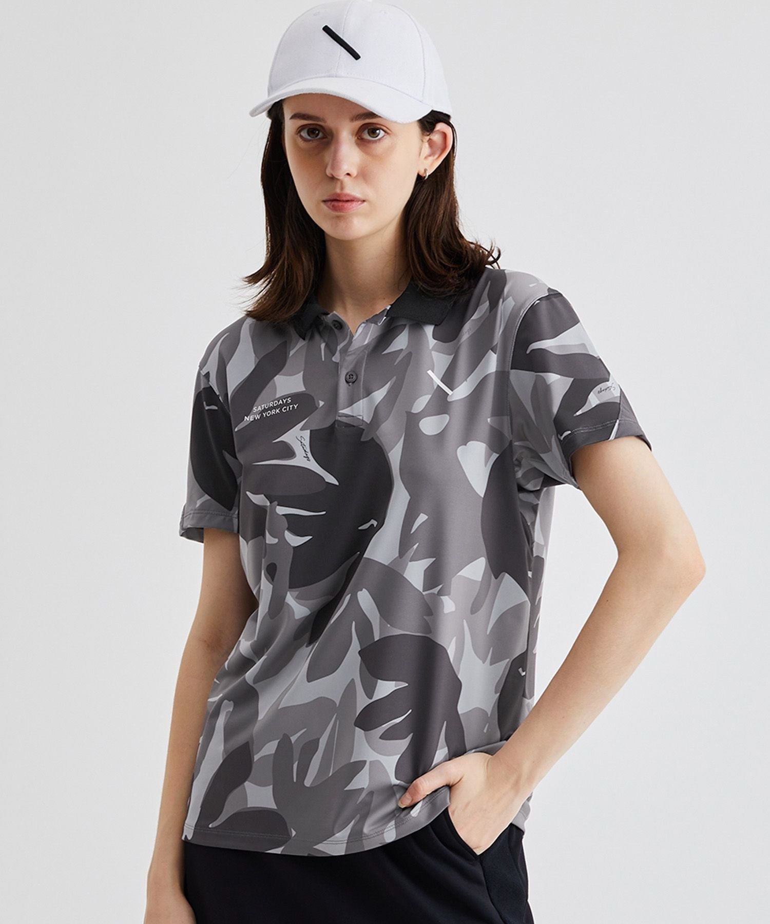 Flower Tech Poloshirt | WOMEN
