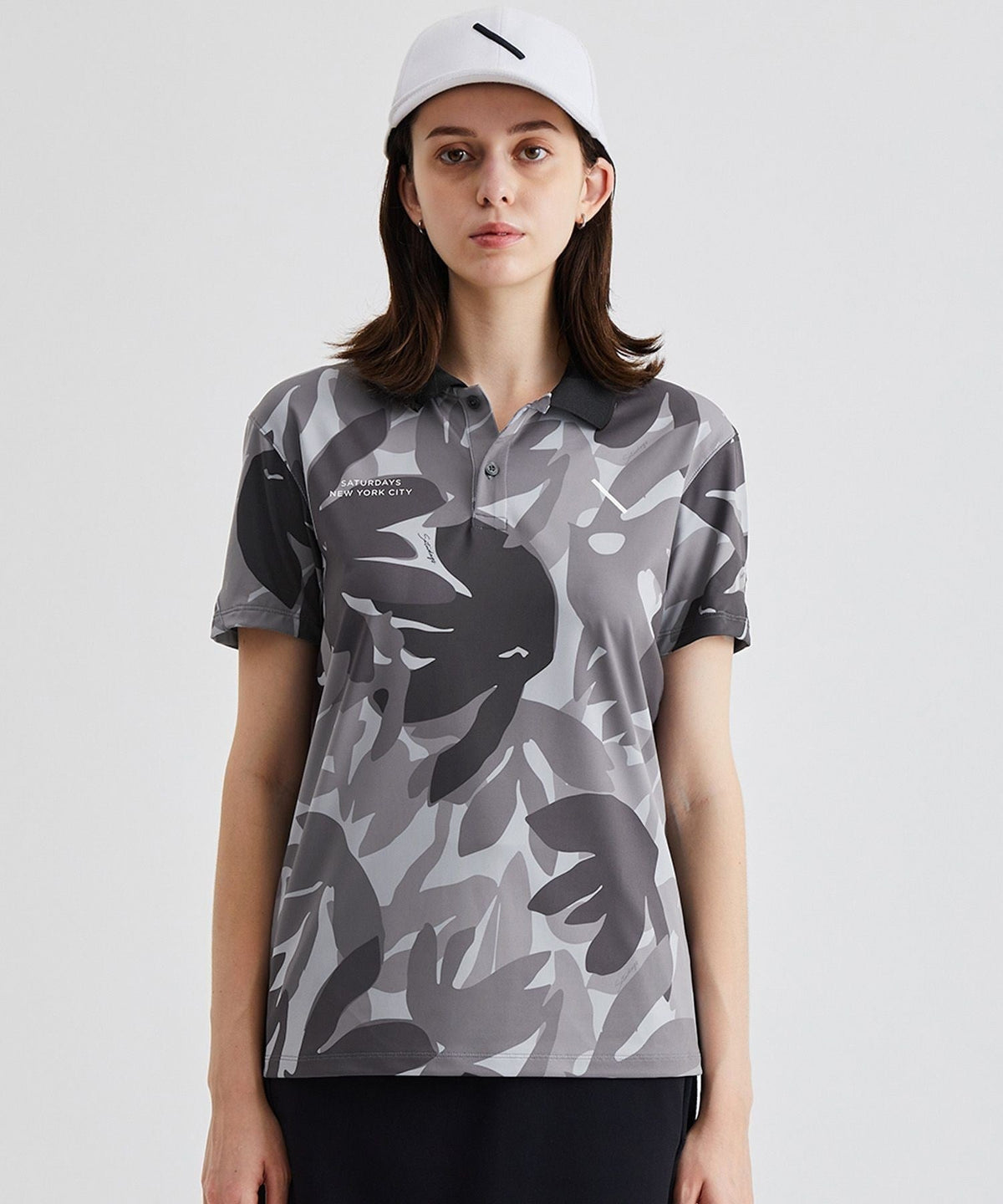 Flower Tech Poloshirt | WOMEN