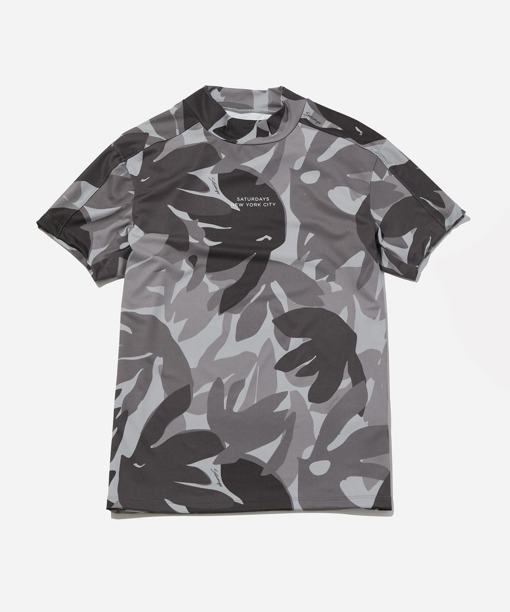 Flower Tech Mock Shirt | WOMEN