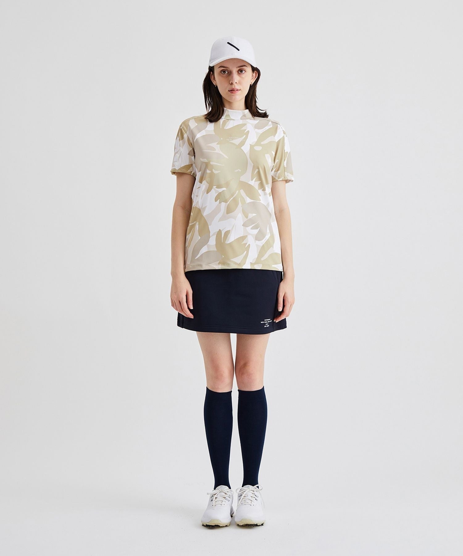 Flower Tech Mock Shirt | WOMEN