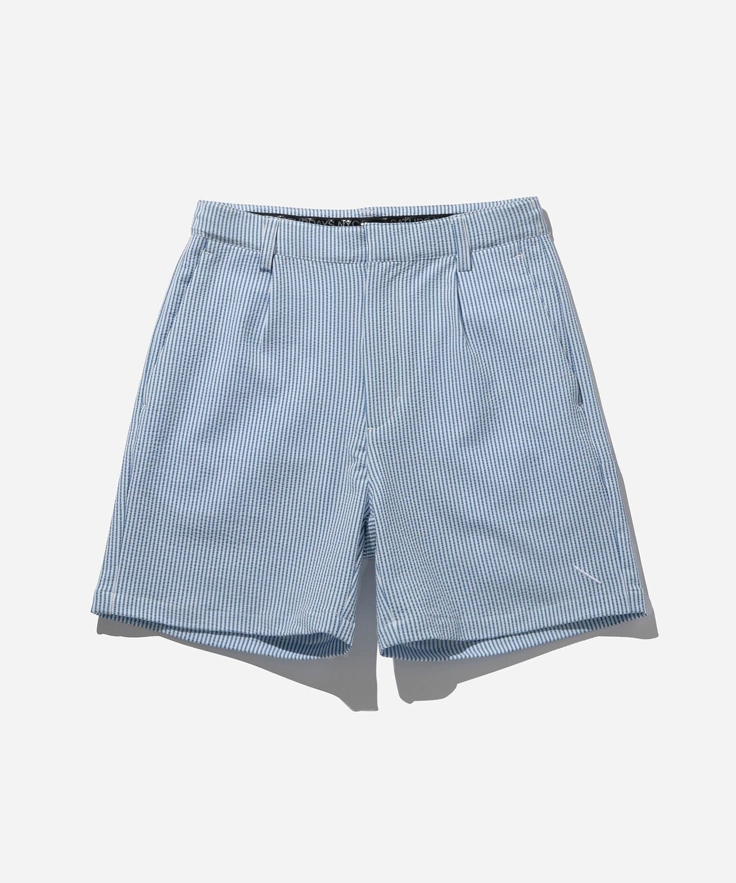 Seersucker One Tuck Short Pant | WOMEN