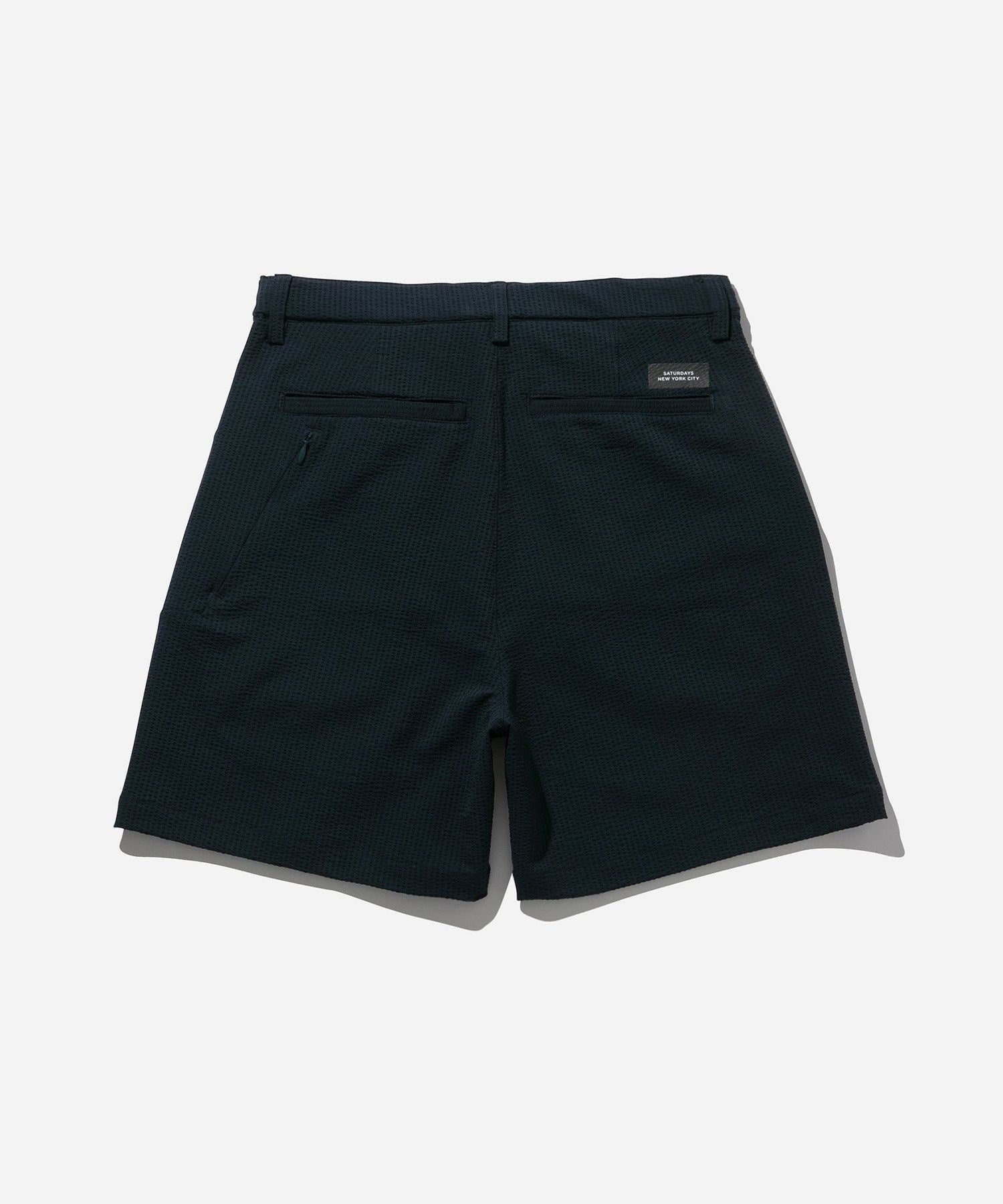Seersucker One Tuck Short Pant | WOMEN
