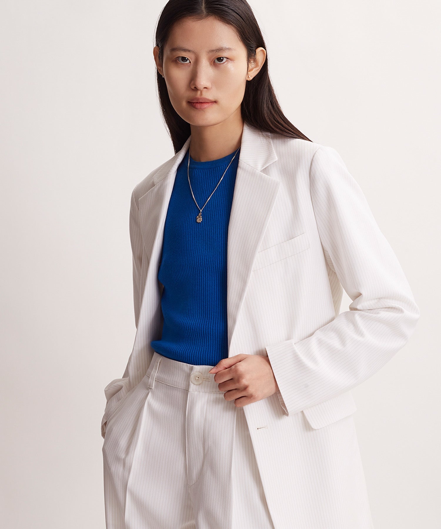 Aria Pinstripe Blazer