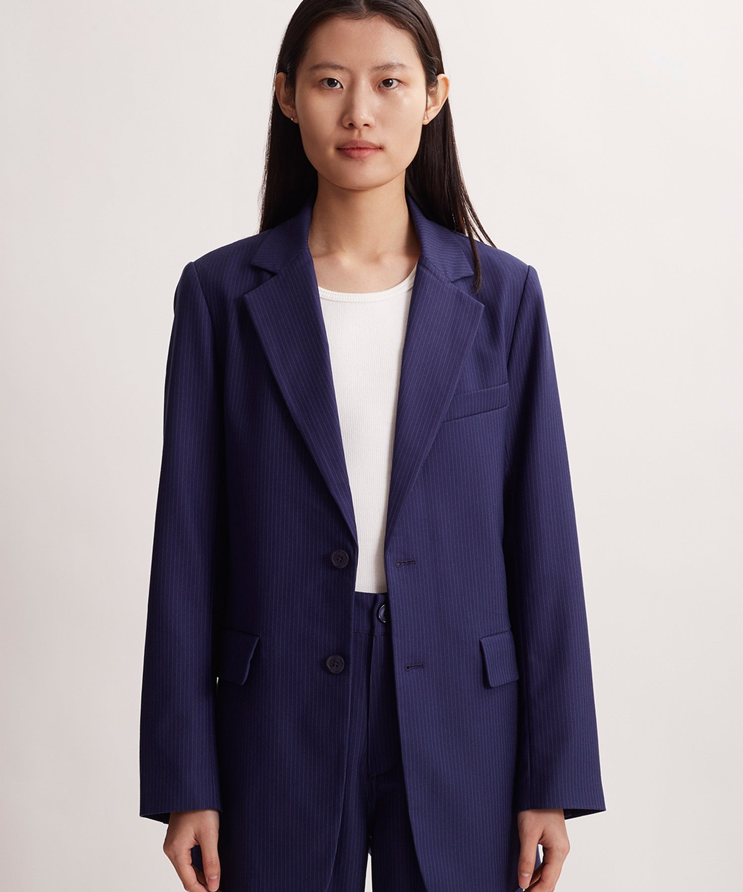 Aria Pinstripe Blazer
