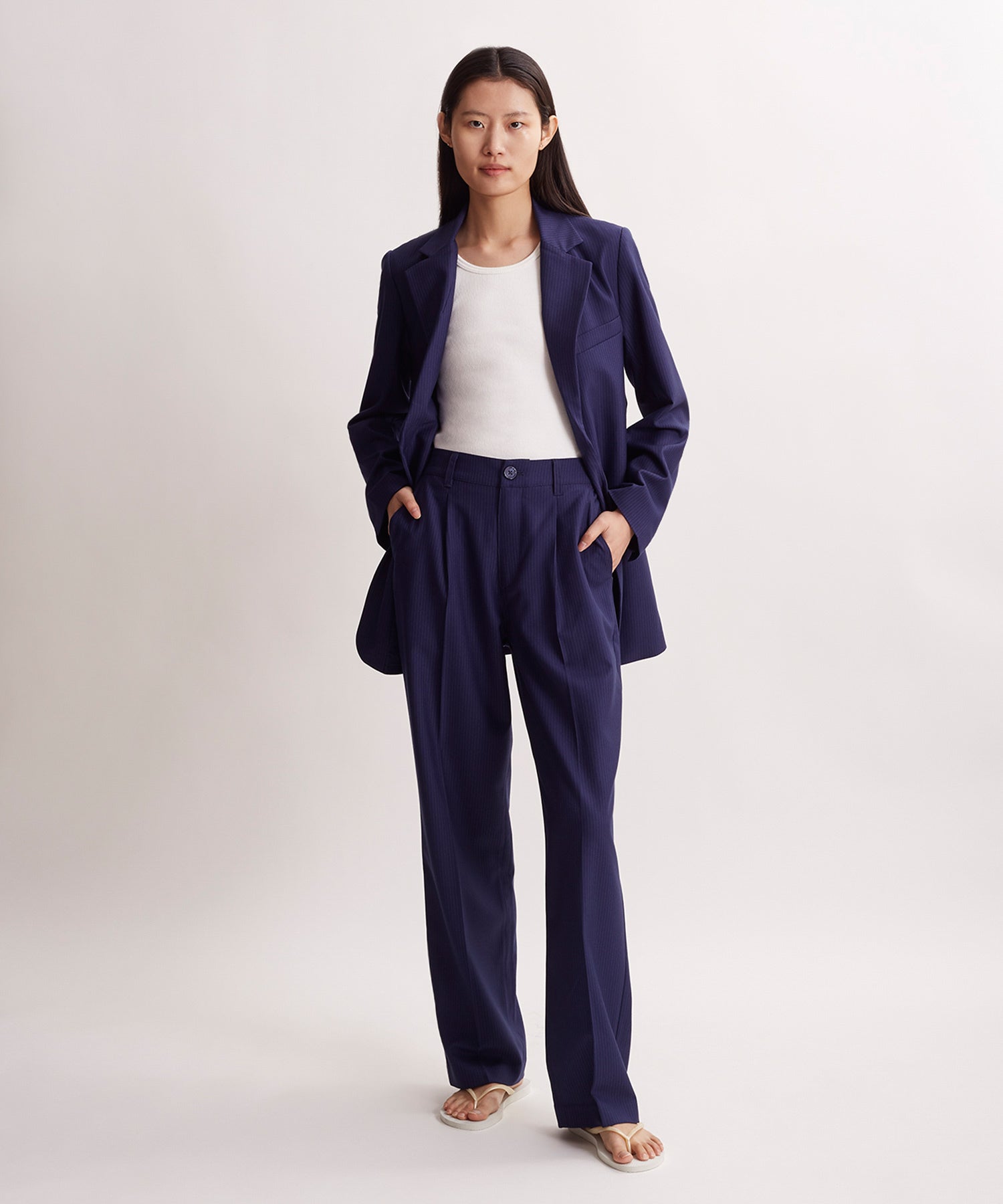 Aria Pinstripe Blazer