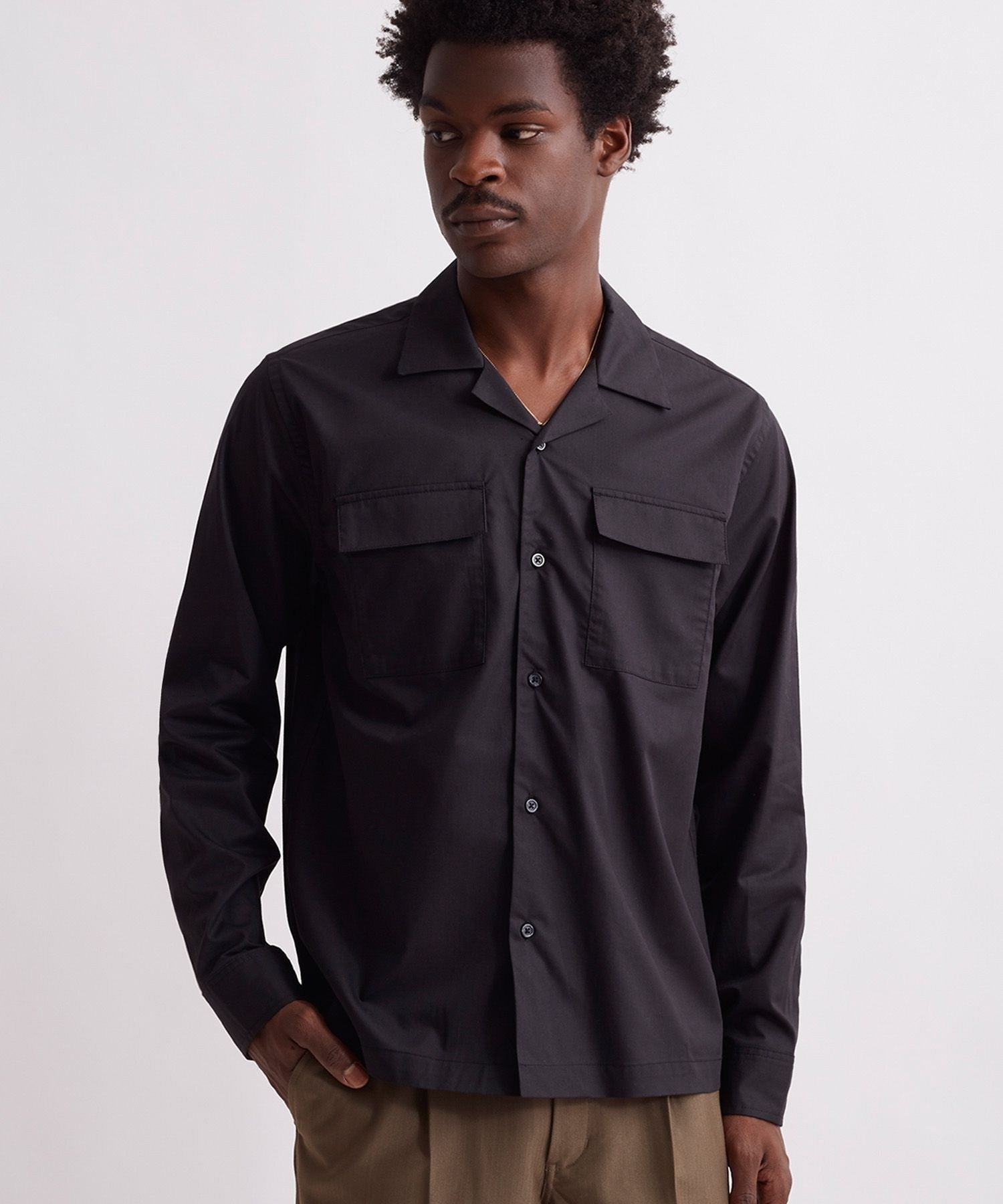 MARCO DOUBLE POCKET LONG SLEEVE SHIRT
