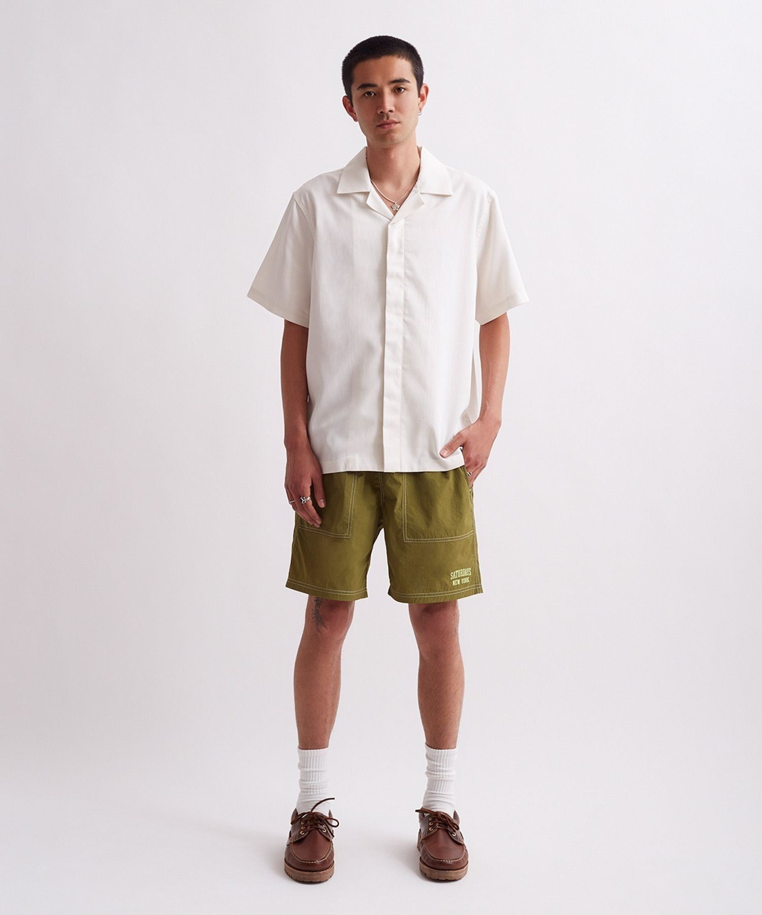 YORK CAMP COLLAR SHORT SLEEVE SHIRT
