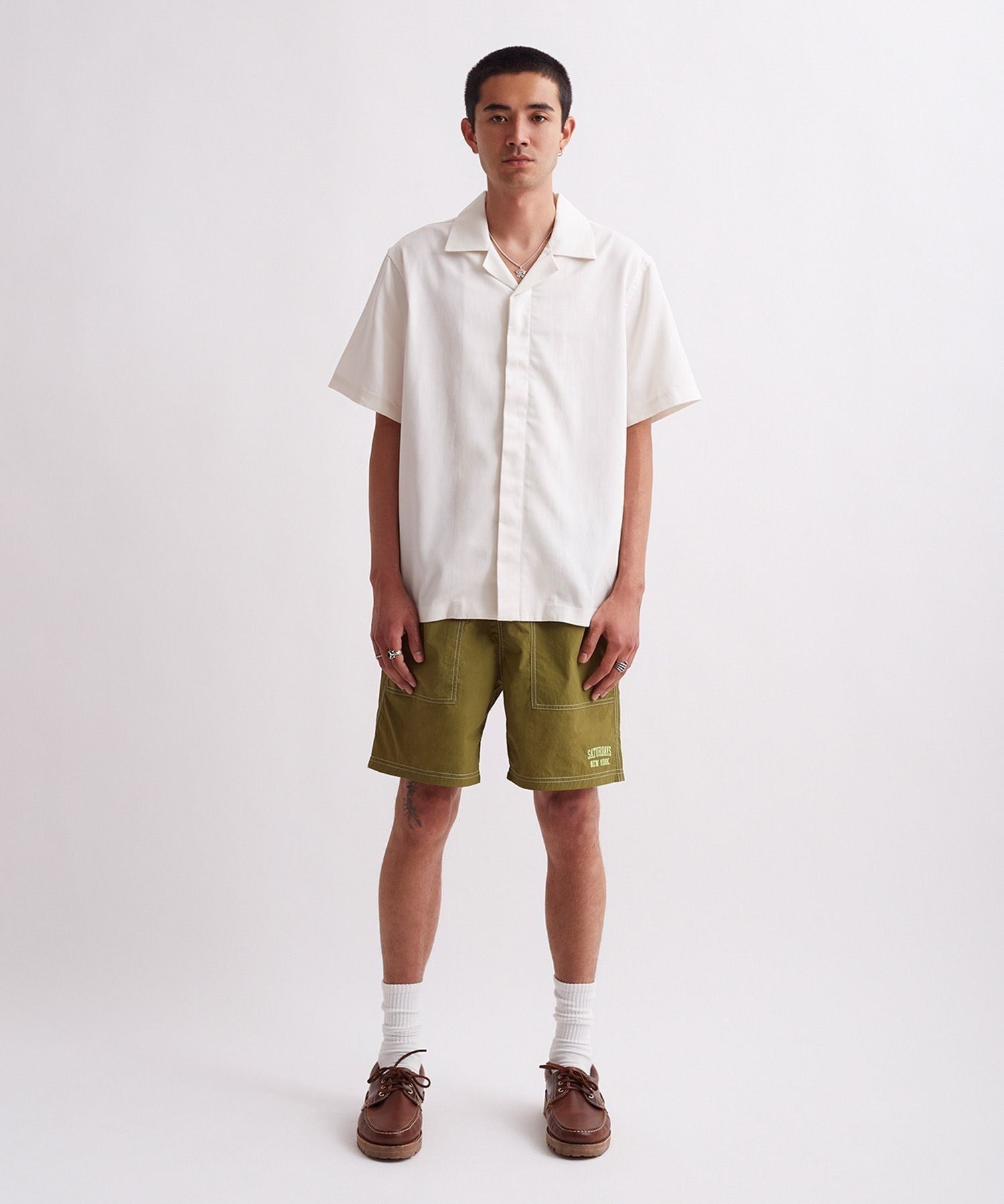 YORK CAMP COLLAR SHORT SLEEVE SHIRT