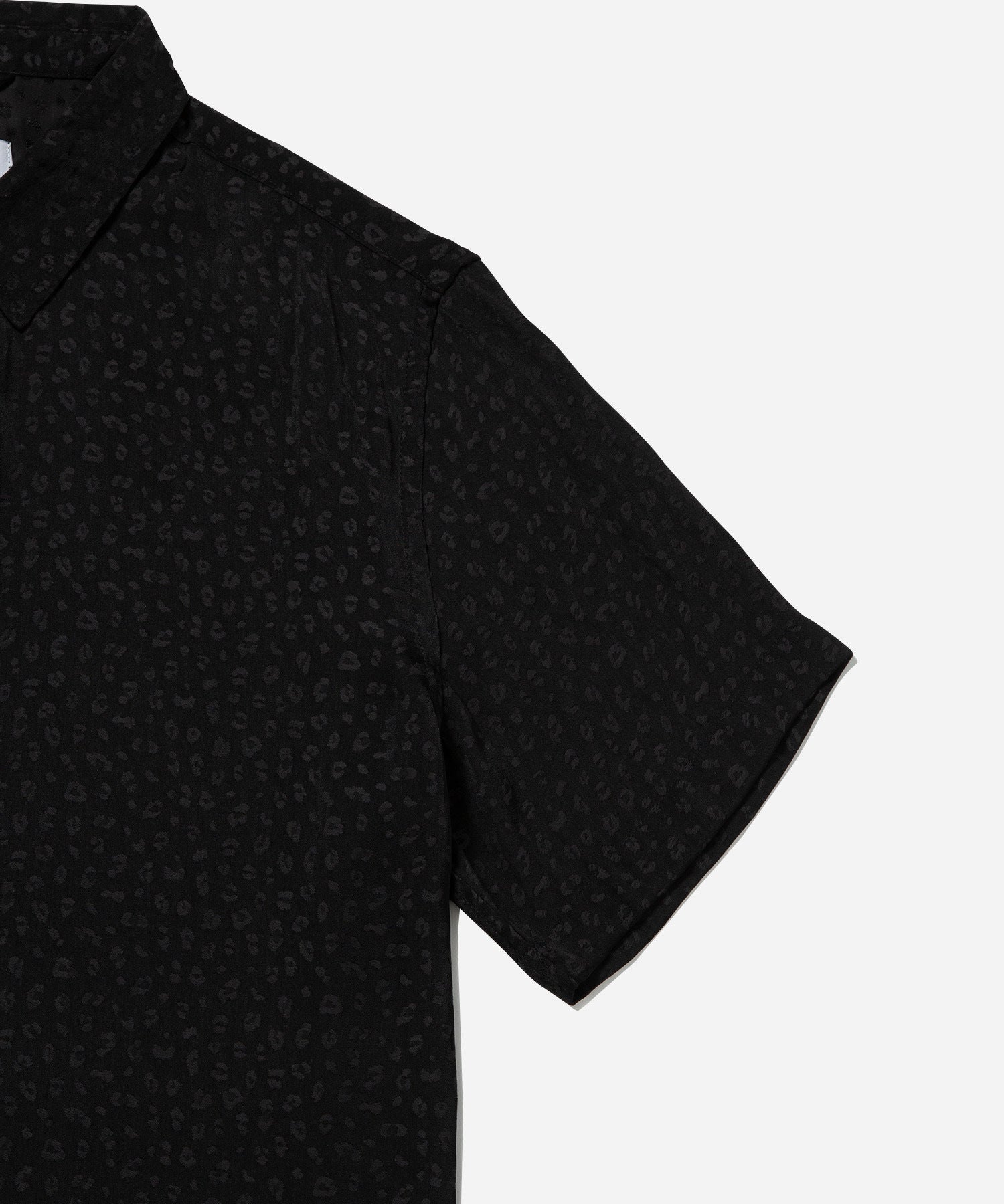 Bruce Leopard Jacquard Short Sleeve Shirt