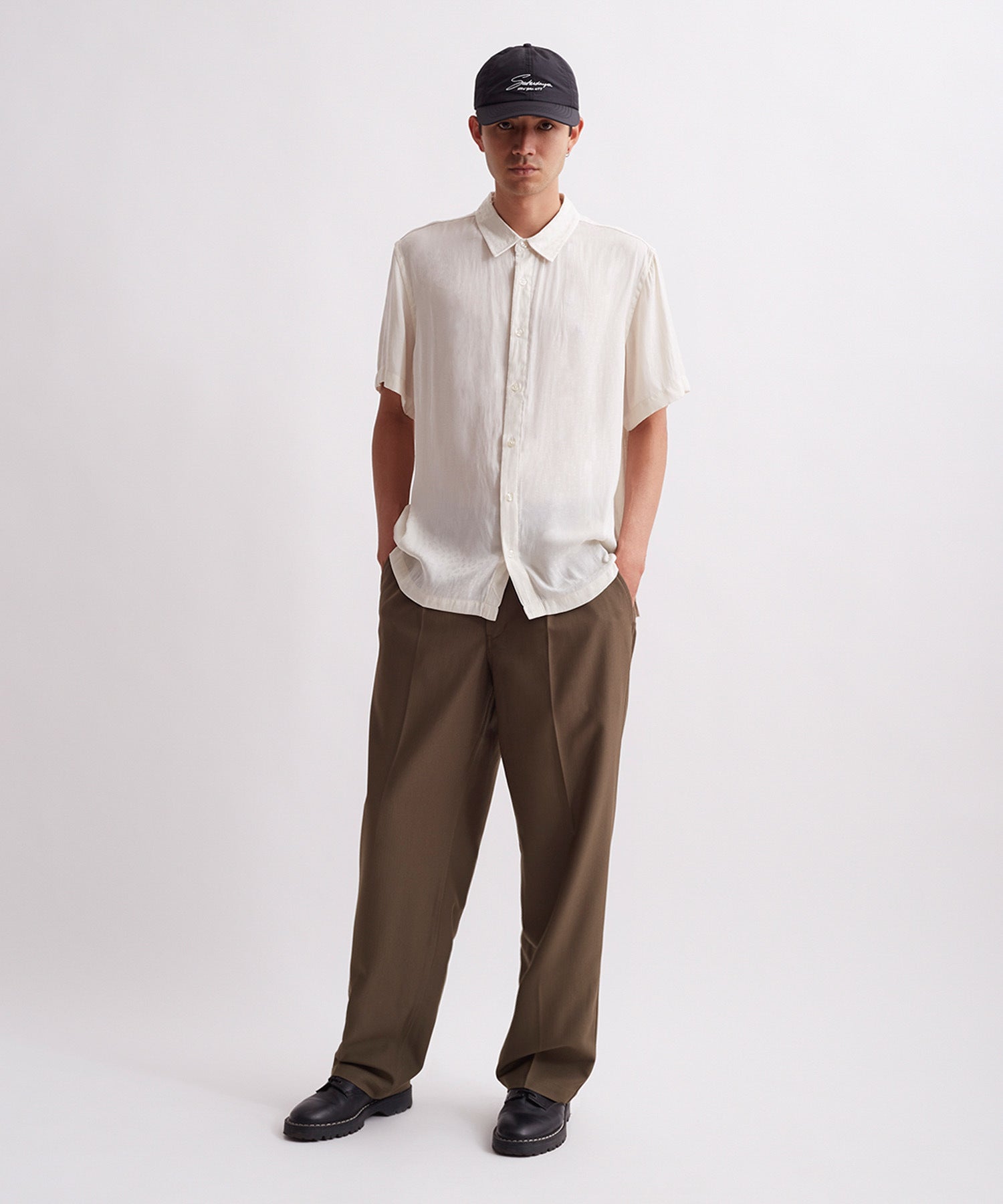 Bruce Leopard Jacquard Short Sleeve Shirt