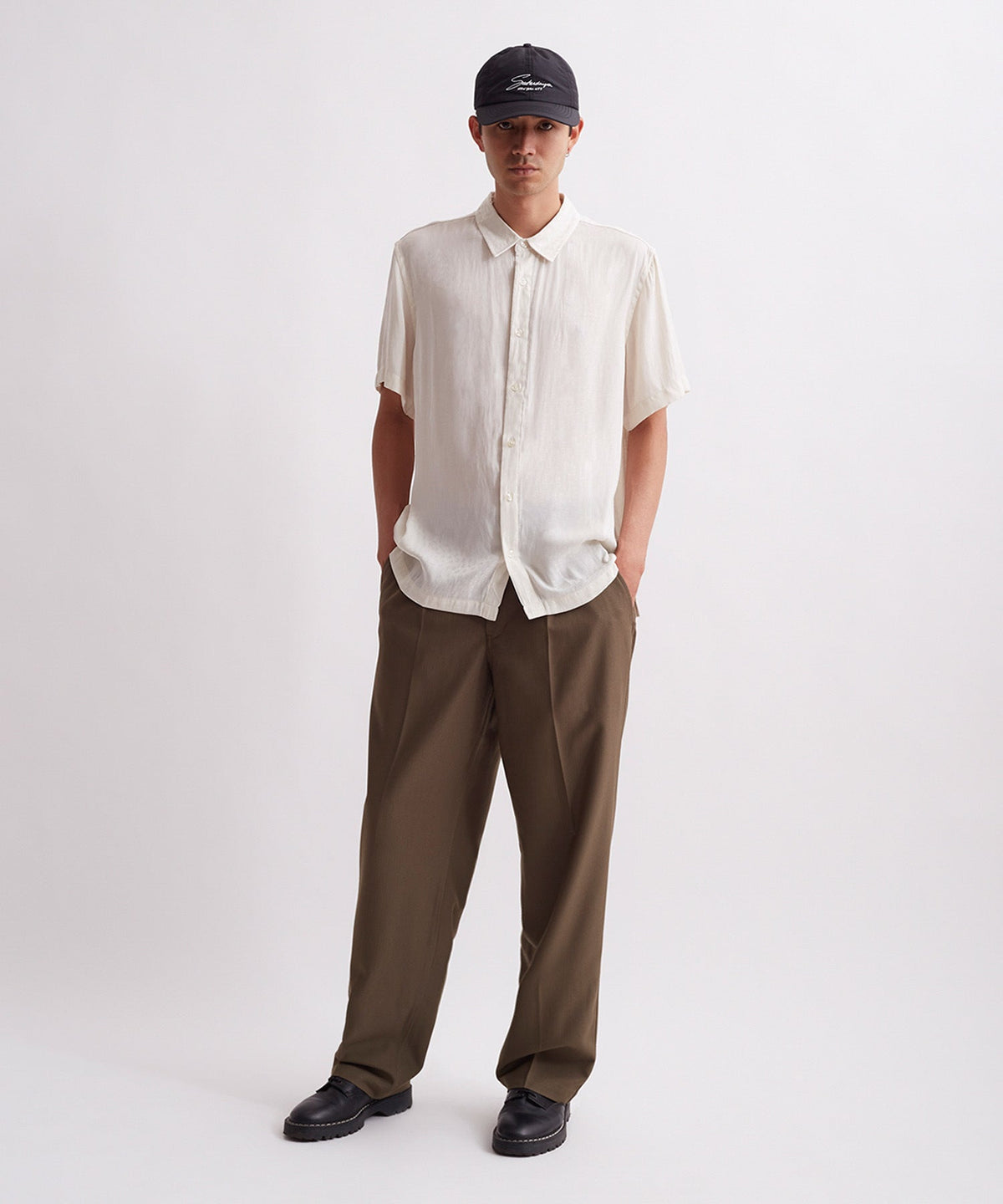 Bruce Leopard Jacquard Short Sleeve Shirt