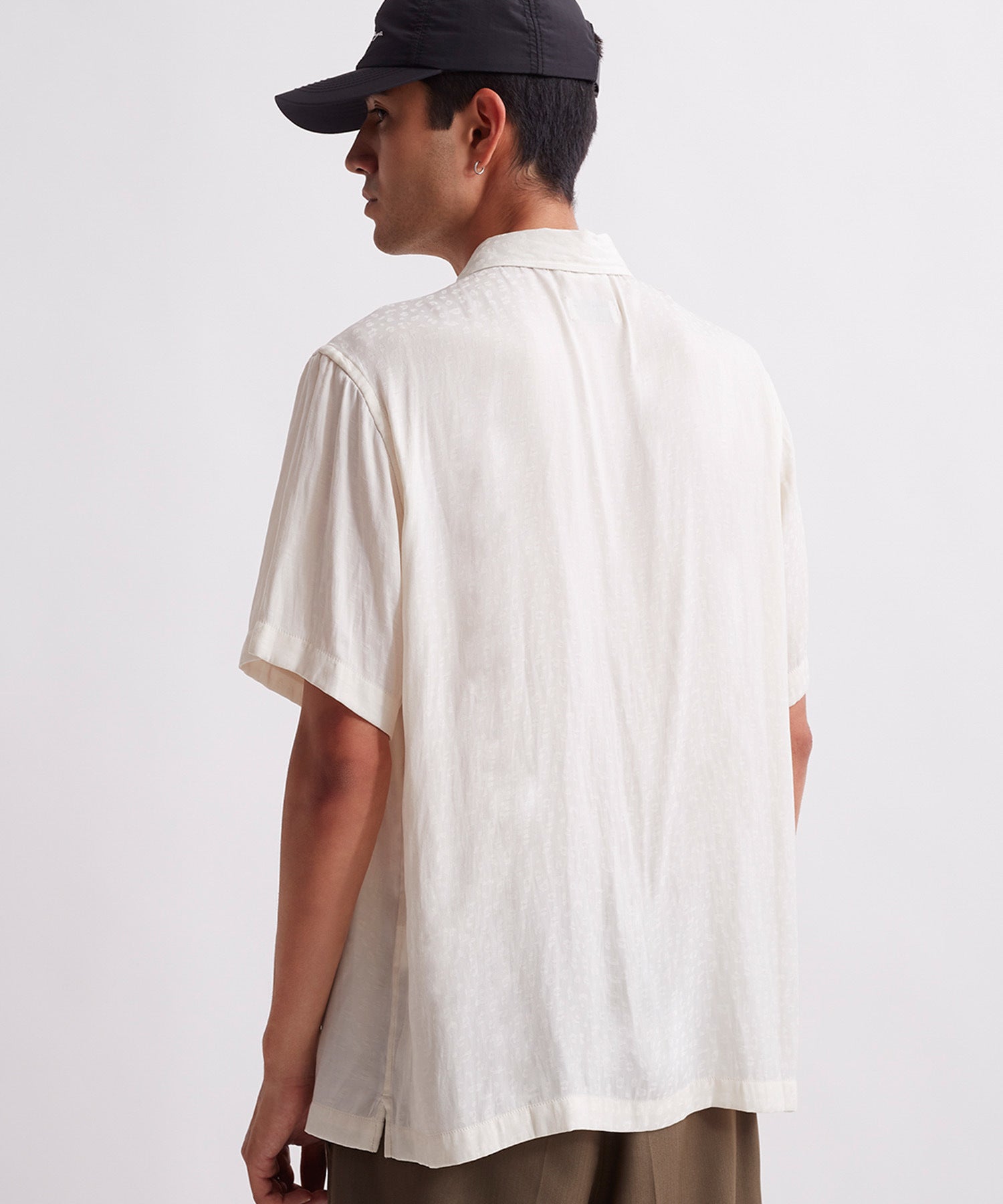 Bruce Leopard Jacquard Short Sleeve Shirt
