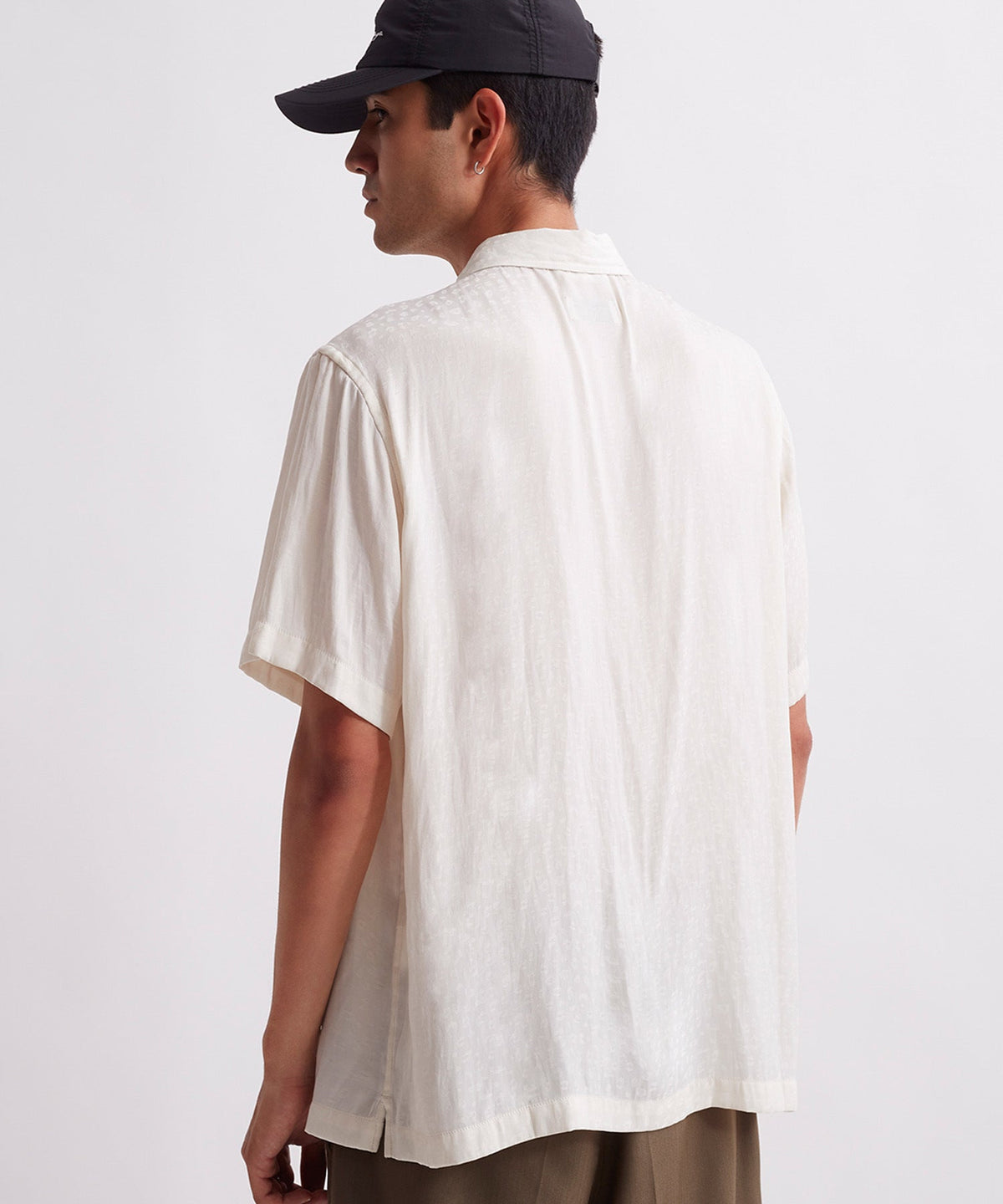 Bruce Leopard Jacquard Short Sleeve Shirt