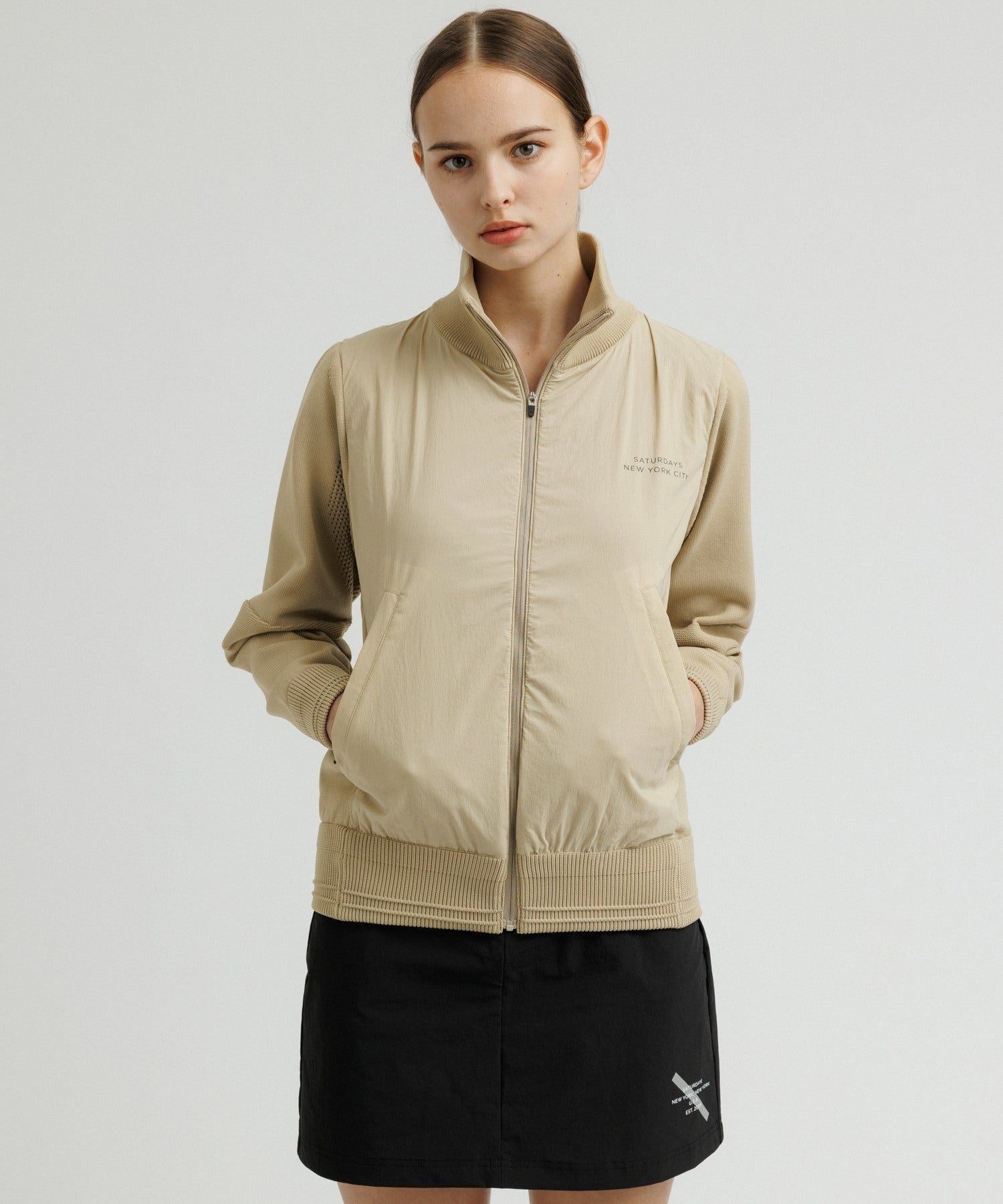 Gotham Chest Full Zip Sweater | WOMEN