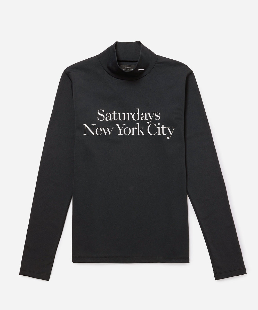 Saturdays New York City モックネックシャツ ブラックM Classic Mock Shirt S/S | Saturdays NYC Japan