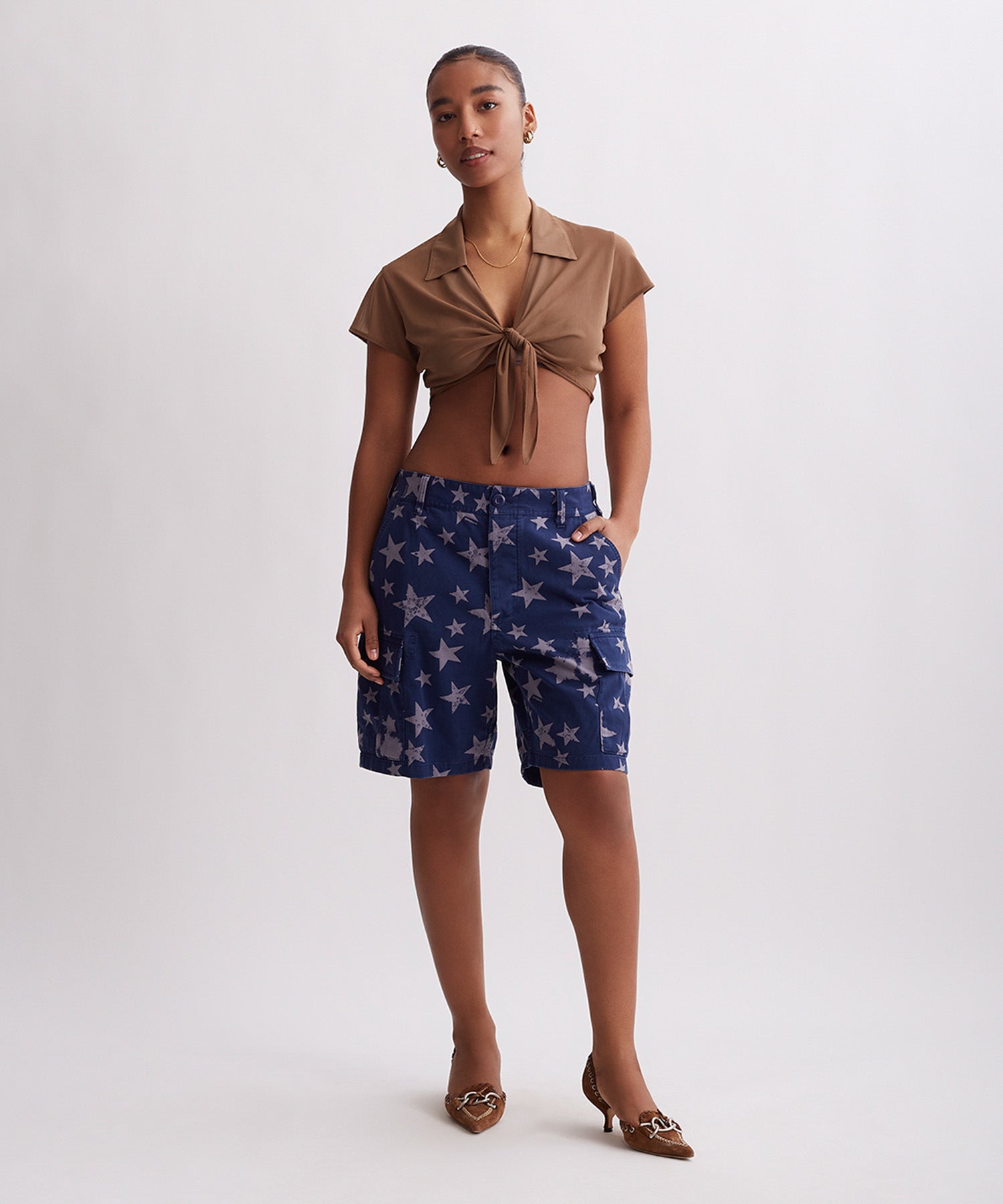 Jillian Tie Front Top