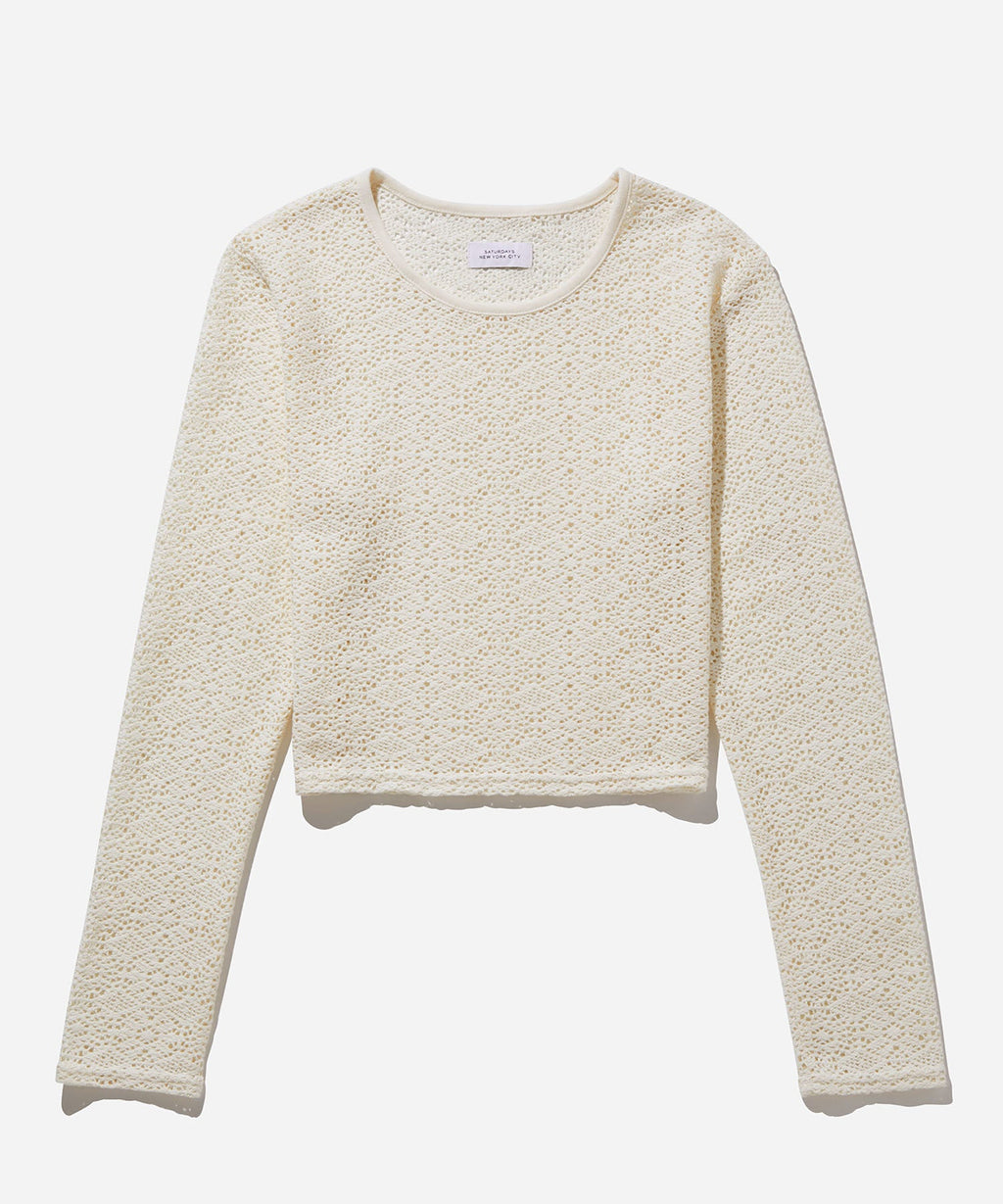 Peii Cotton Mesh L/S Top