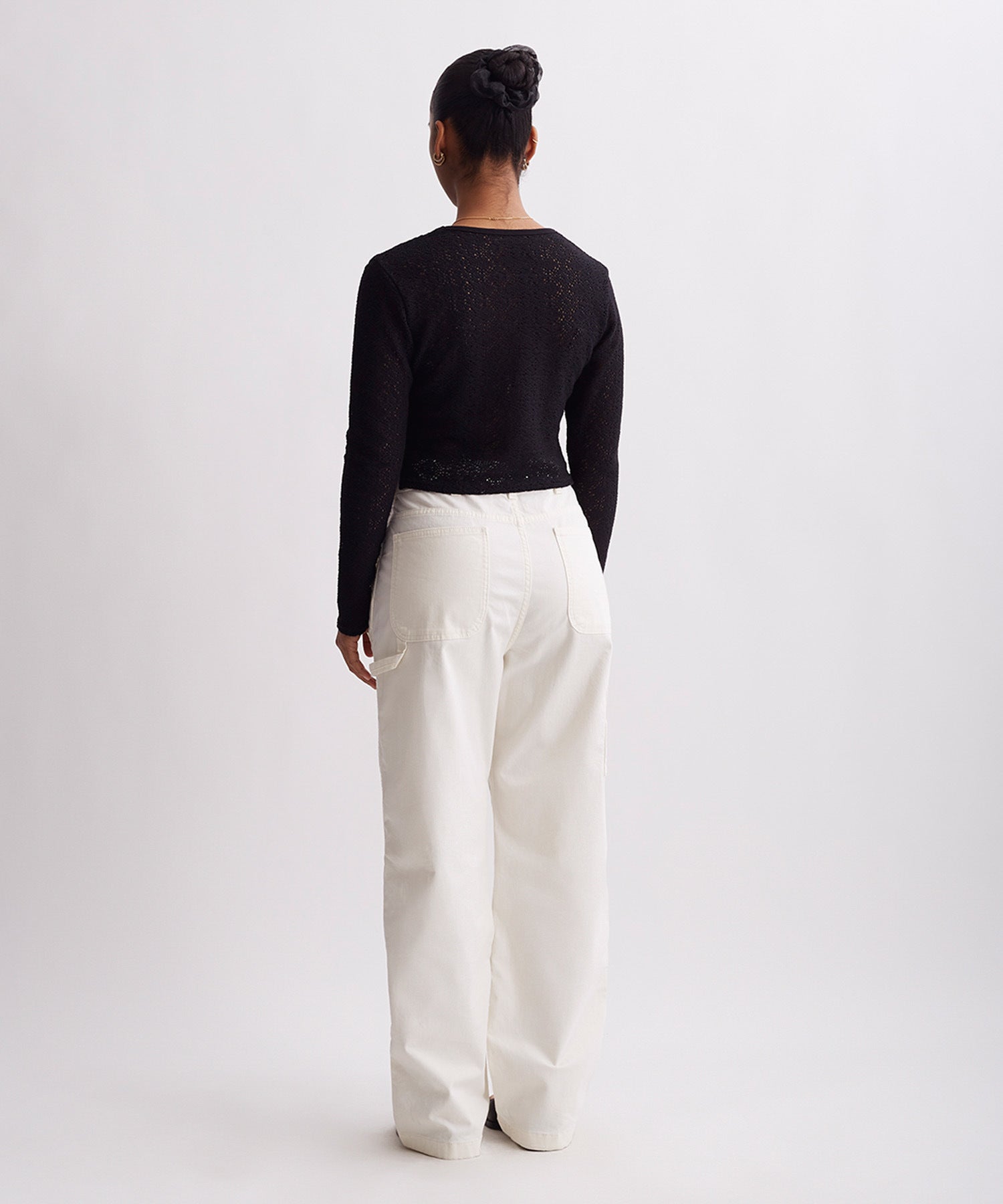 Peii Cotton Mesh L/S Top