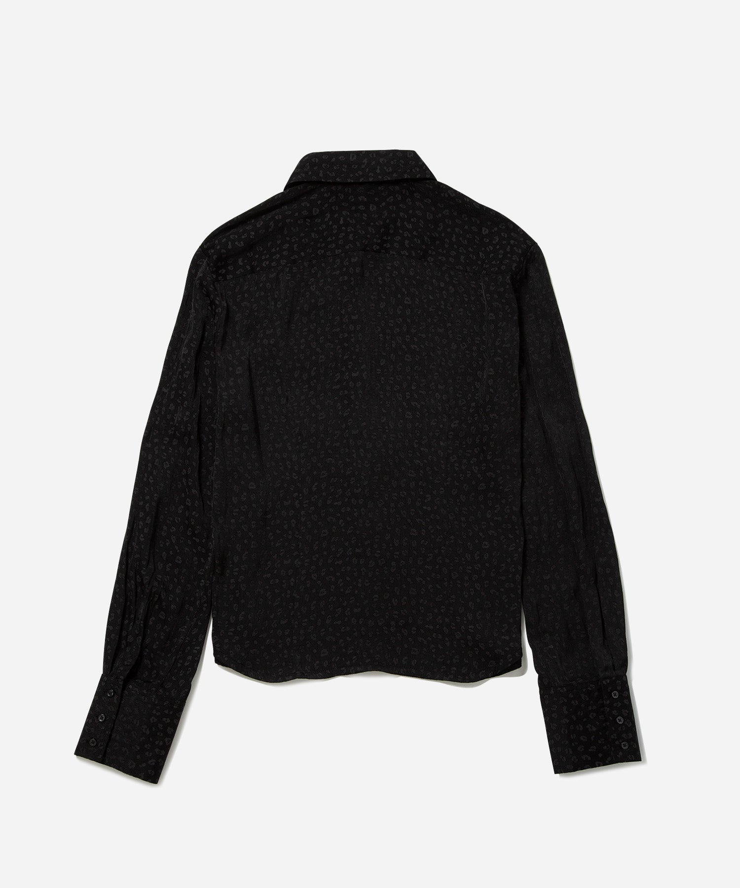 Shay Leopard Jacquard Long Sleeve Shirt