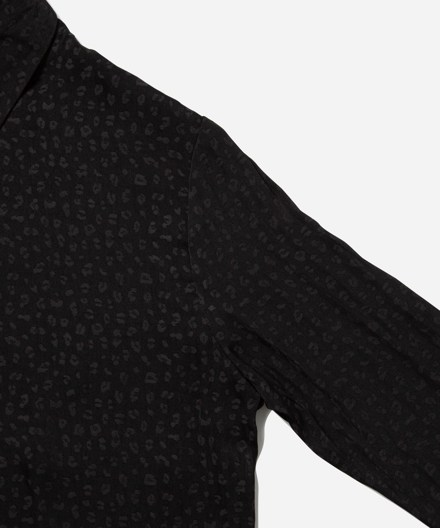 Shay Leopard Jacquard Long Sleeve Shirt