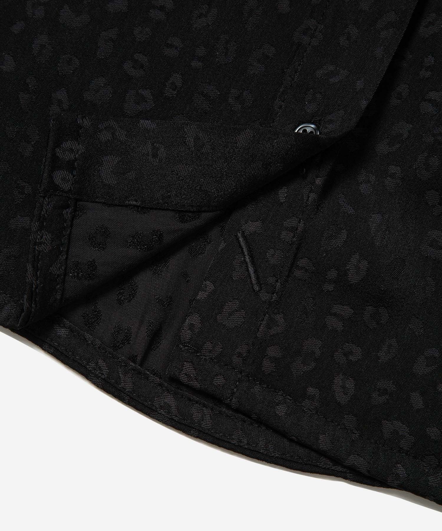 Shay Leopard Jacquard Long Sleeve Shirt