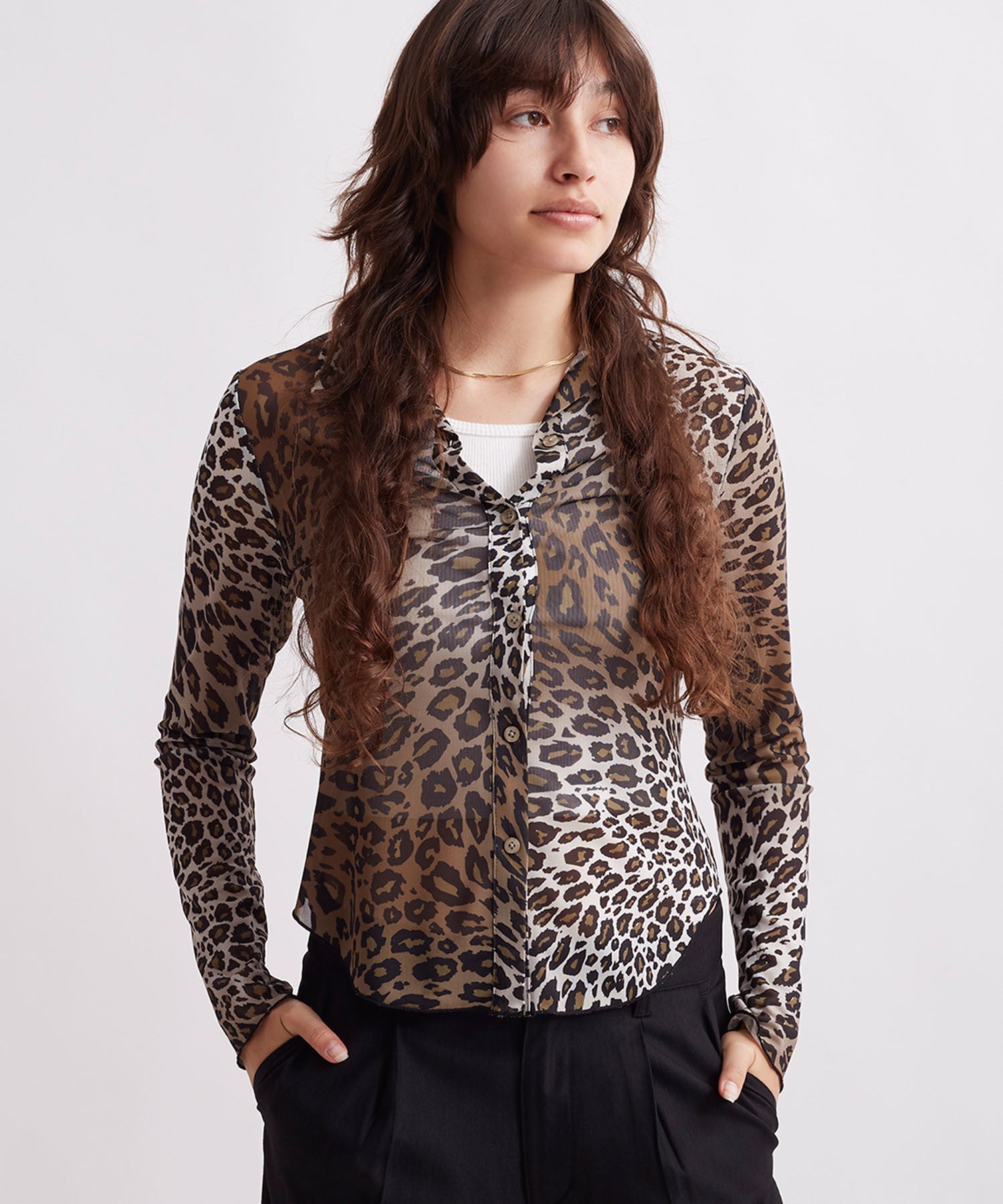 Gabriella Sound Leopard Long Sleeve Shirt