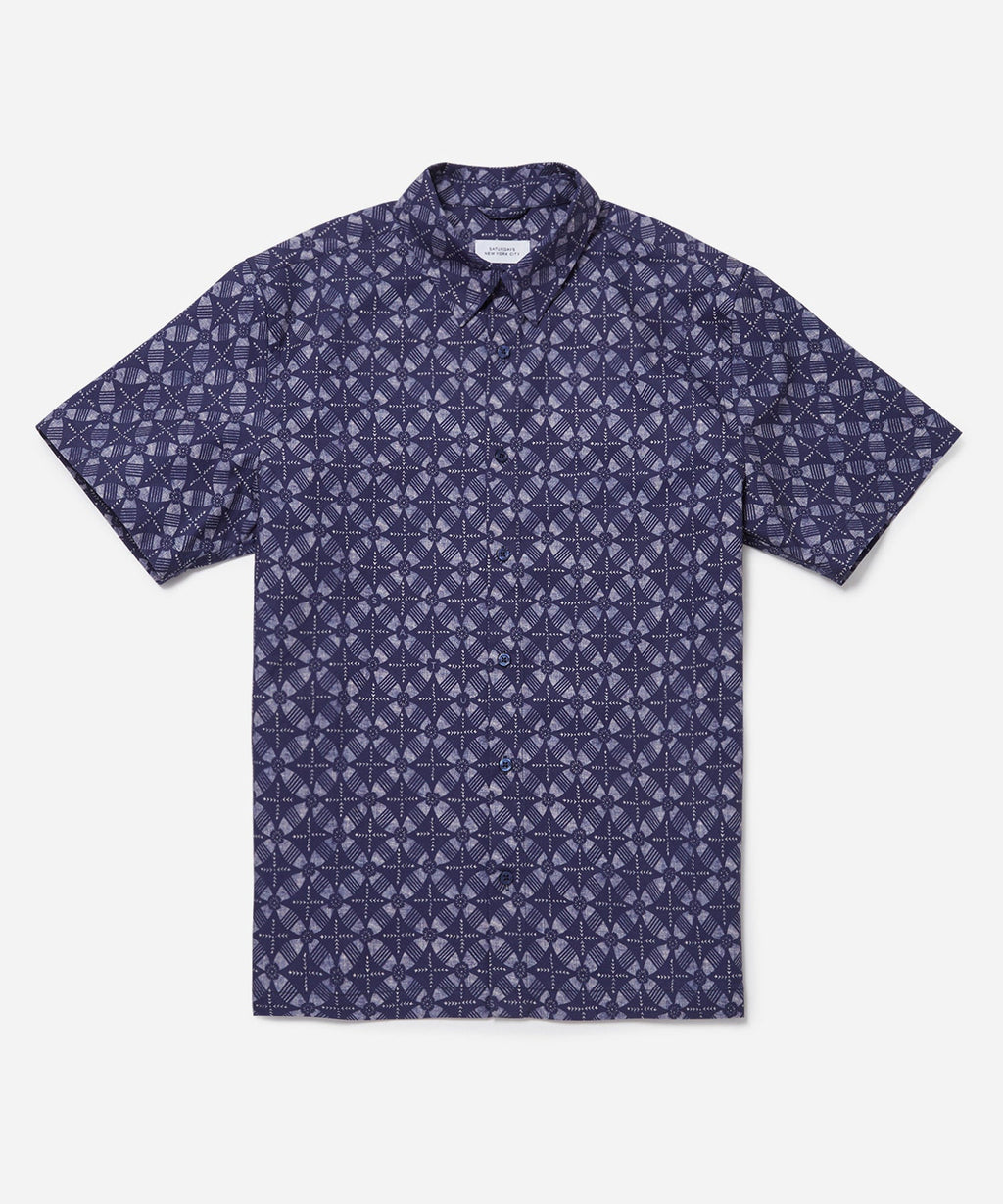 Bruce Block Print Ss Shirt